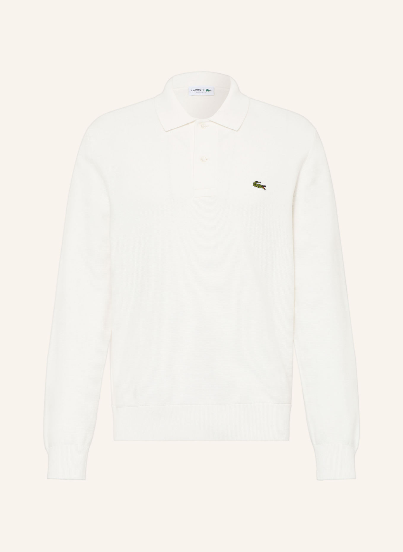 LACOSTE Pletená polokošile: REŽNÁ