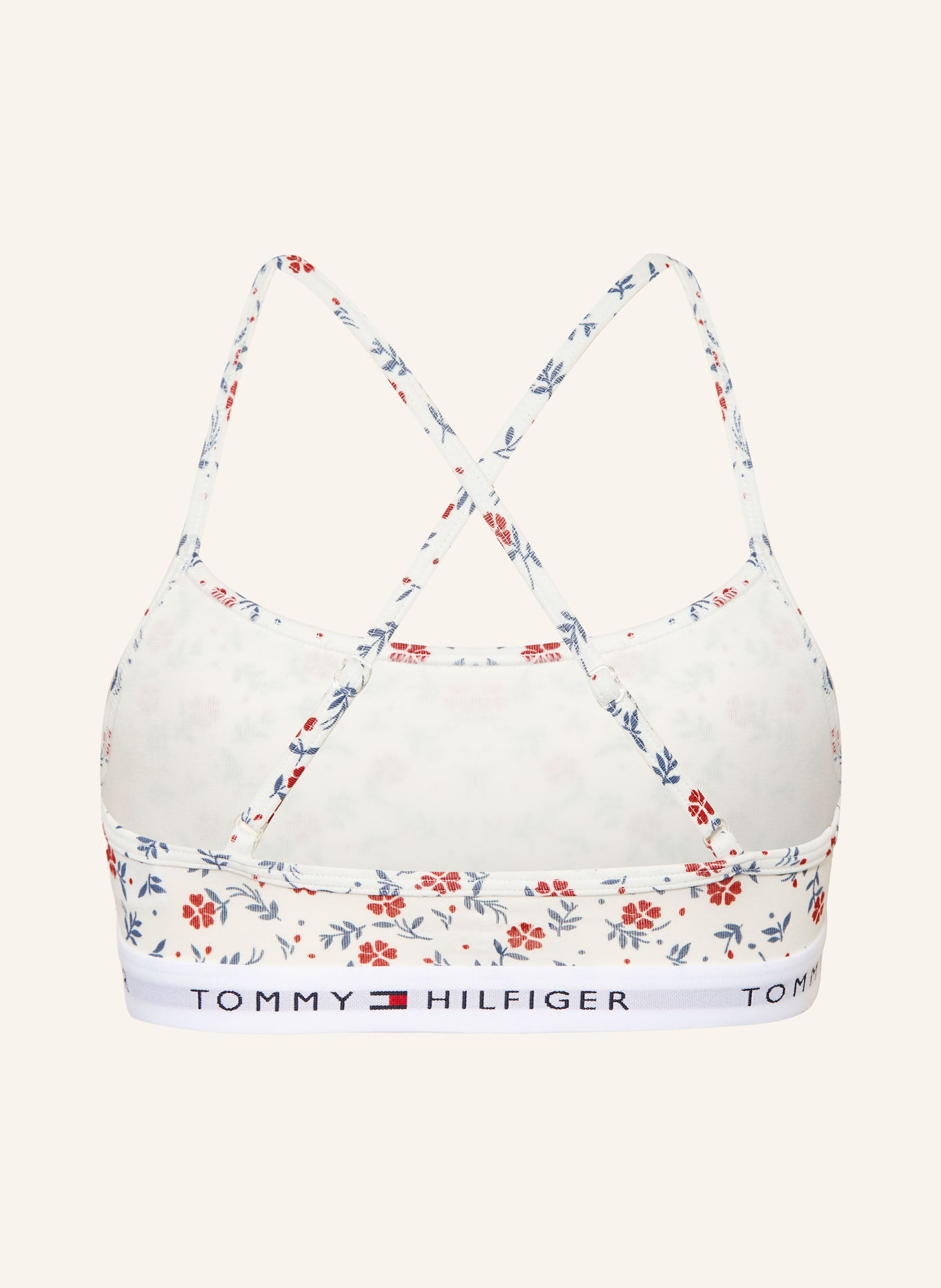 TOMMY HILFIGER 2er-Pack Bustiers: DUNKELBLAU / DUNKELROT / WEISS