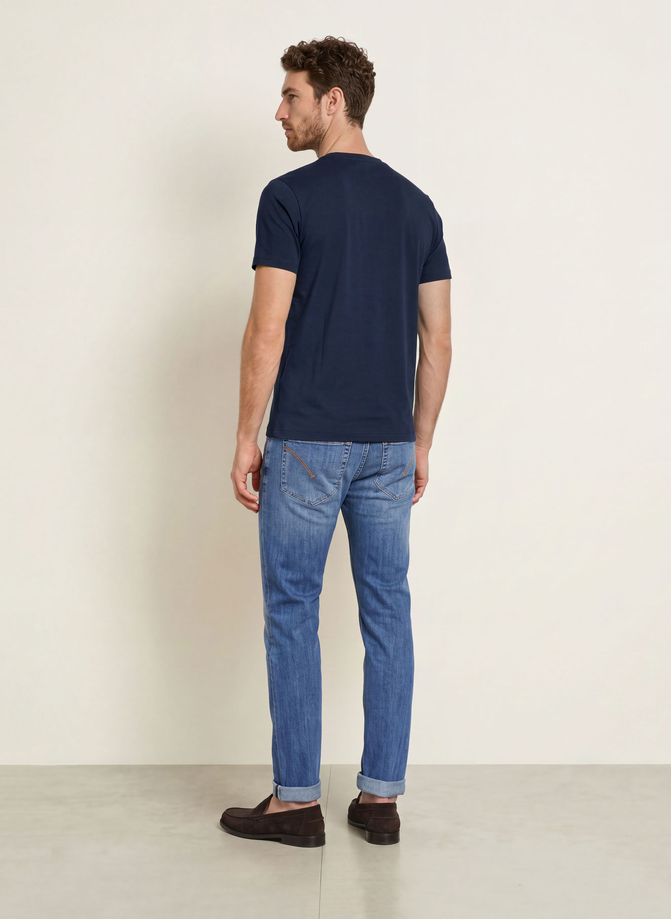 HACKETT LONDON T-shirt HERITAGE HARRY: DONKERBLAUW