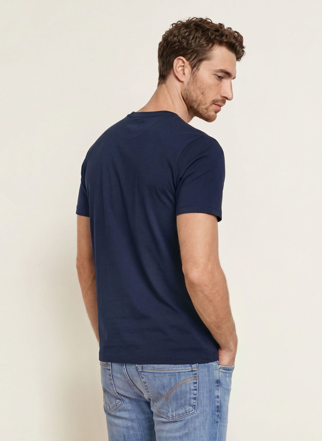 HACKETT LONDON T-shirt HERITAGE HARRY: DONKERBLAUW