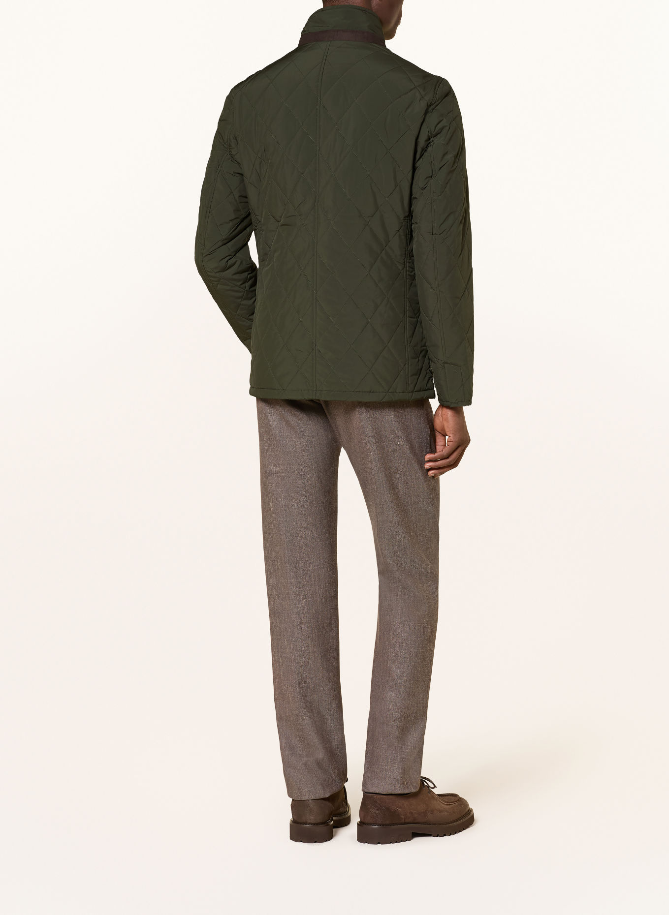 HACKETT LONDON Gewatteerde jas PADDOCK: KAKI