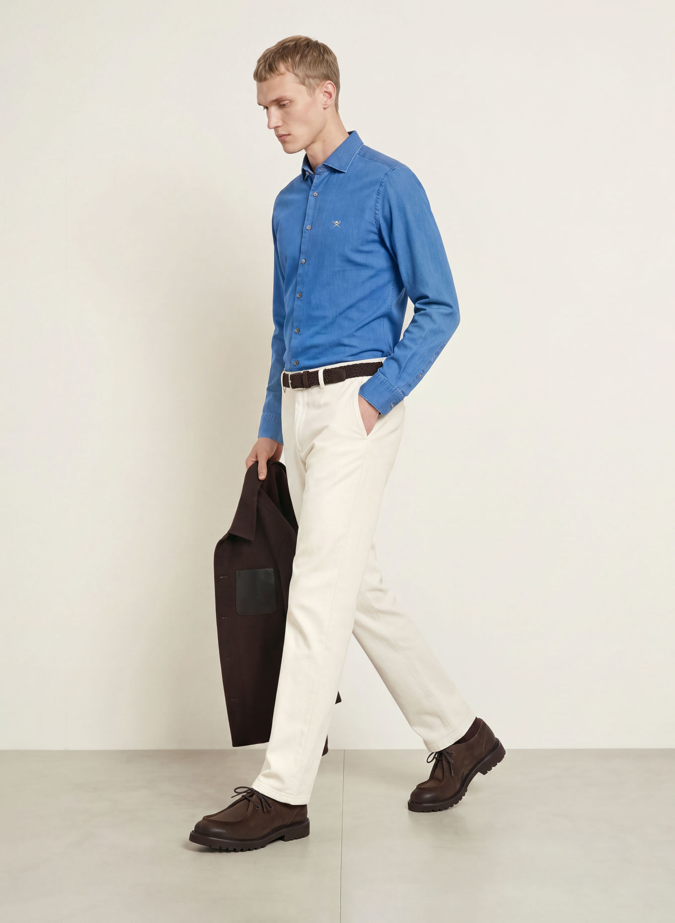 HACKETT LONDON Oxford-overhemd Tailored Fit: LICHTBLAUW