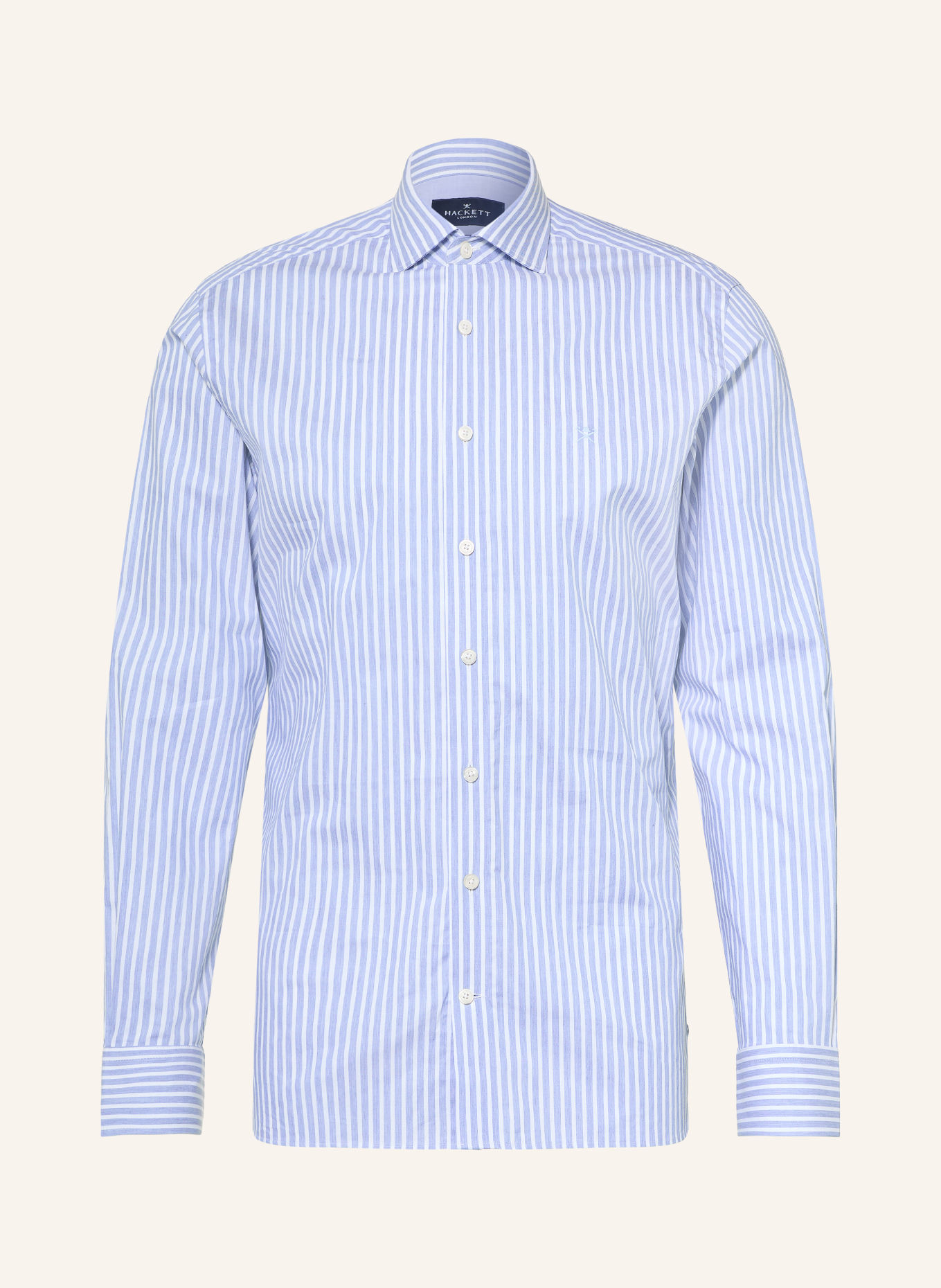 HACKETT LONDON Overhemd Tailored Fit: LICHTBLAUW / WIT