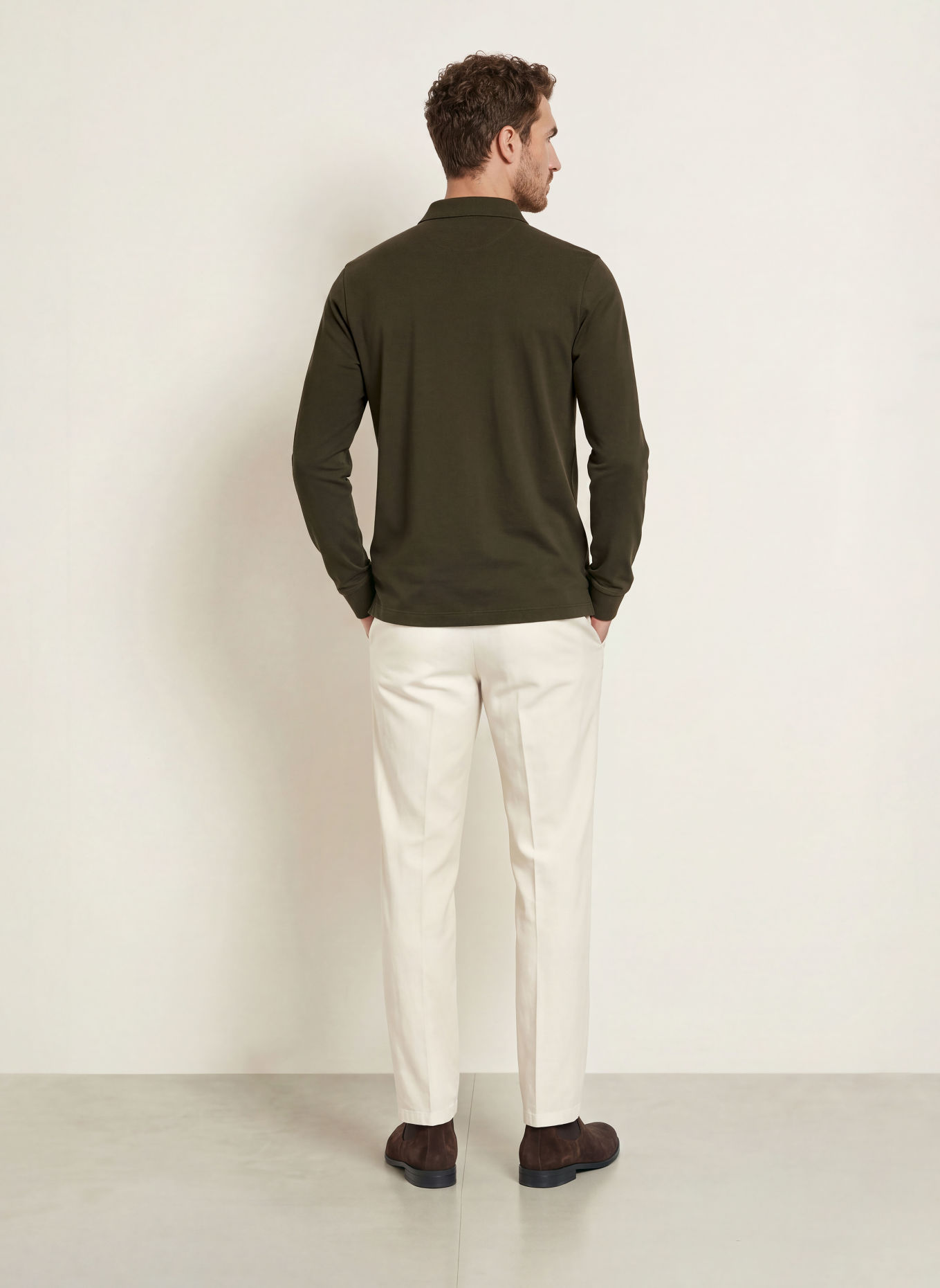 HACKETT LONDON Polo piqué HERITAGE CREST: GROEN