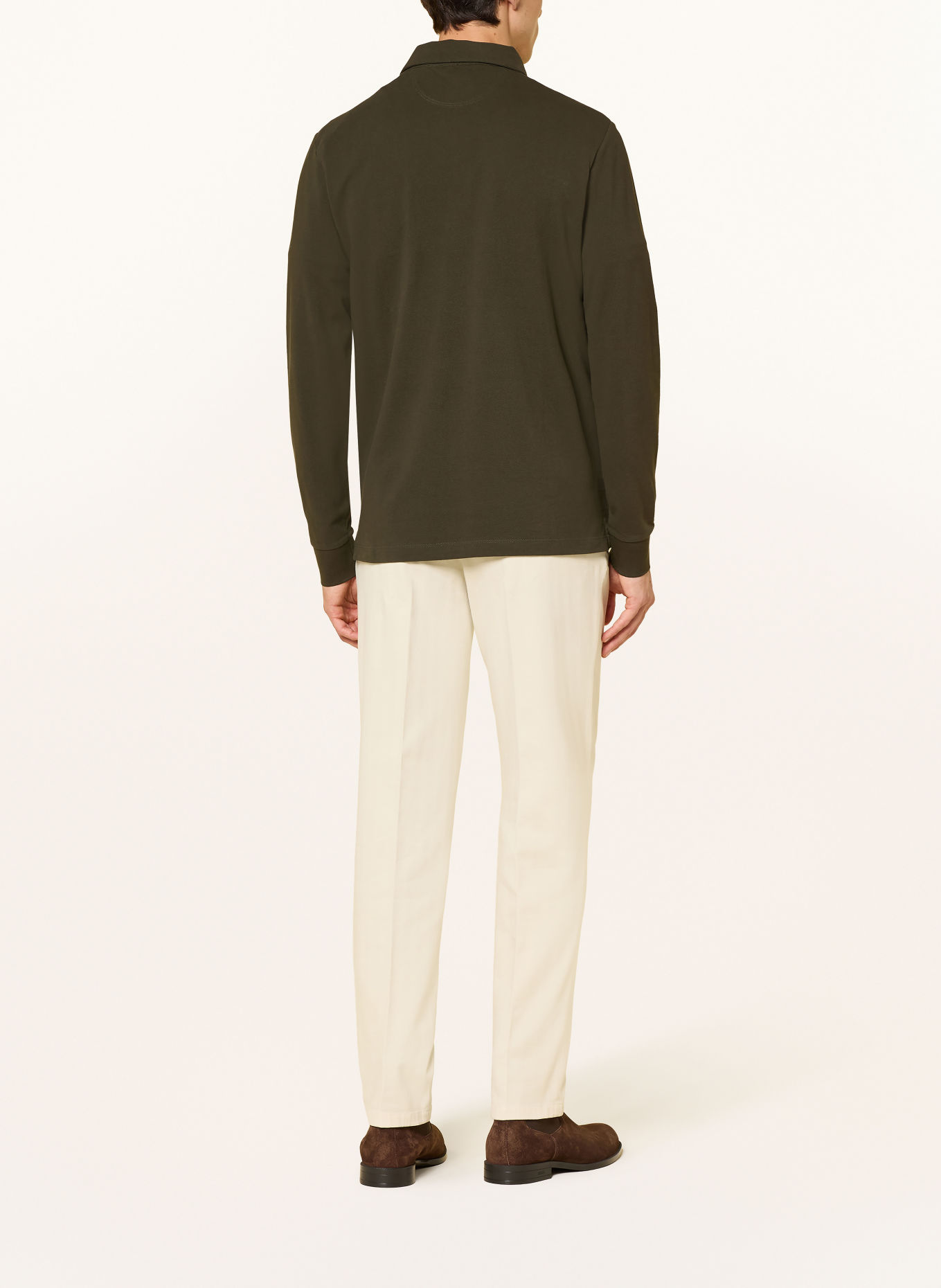 HACKETT LONDON Polo piqué HERITAGE CREST: GROEN