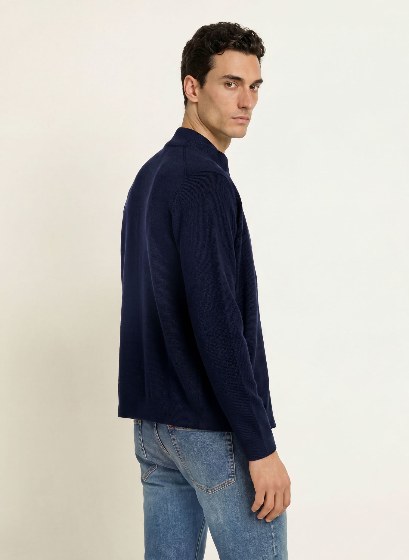 HACKETT LONDON Vest MILANO: DONKERBLAUW