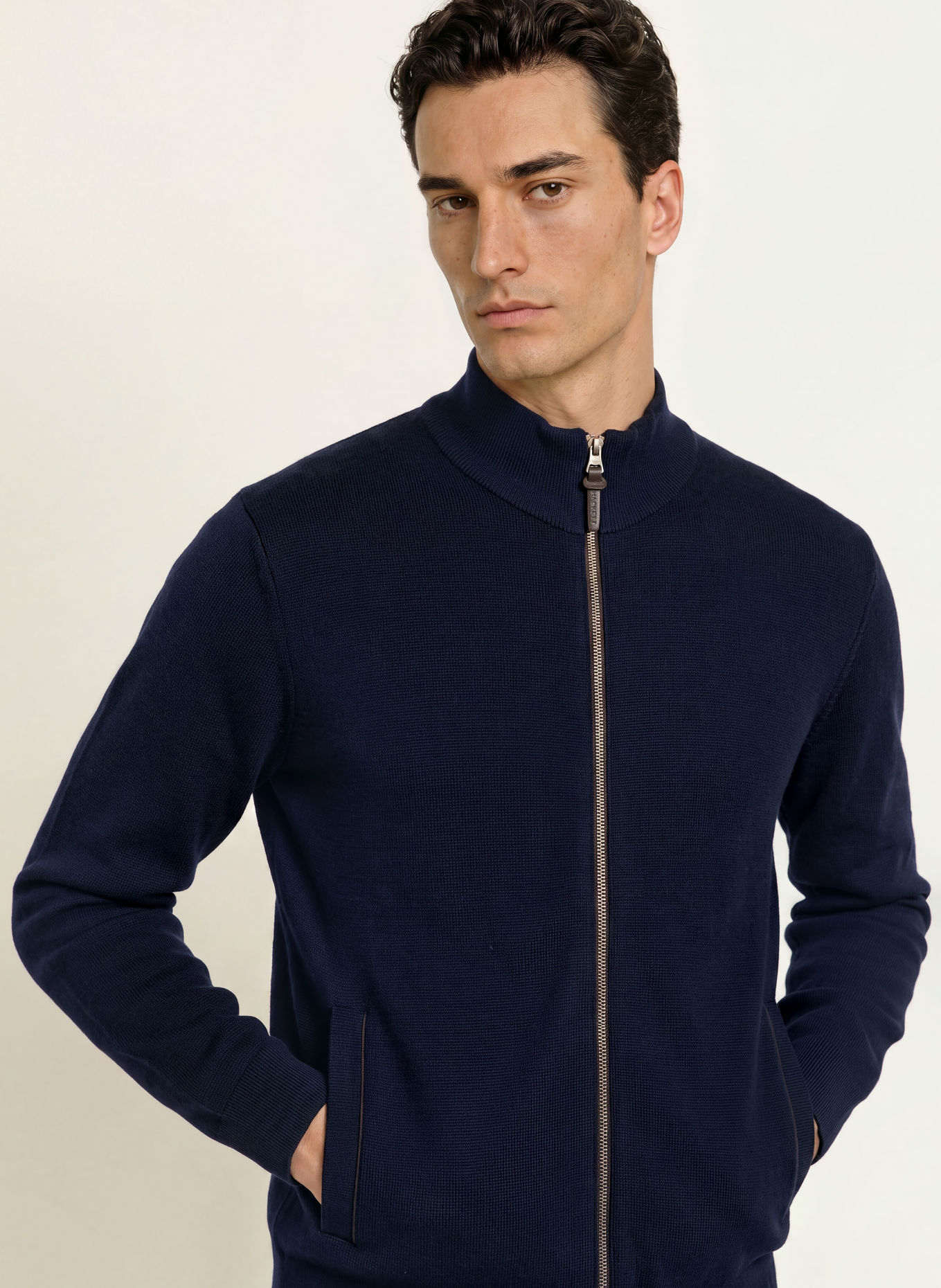 HACKETT LONDON Vest MILANO: DONKERBLAUW