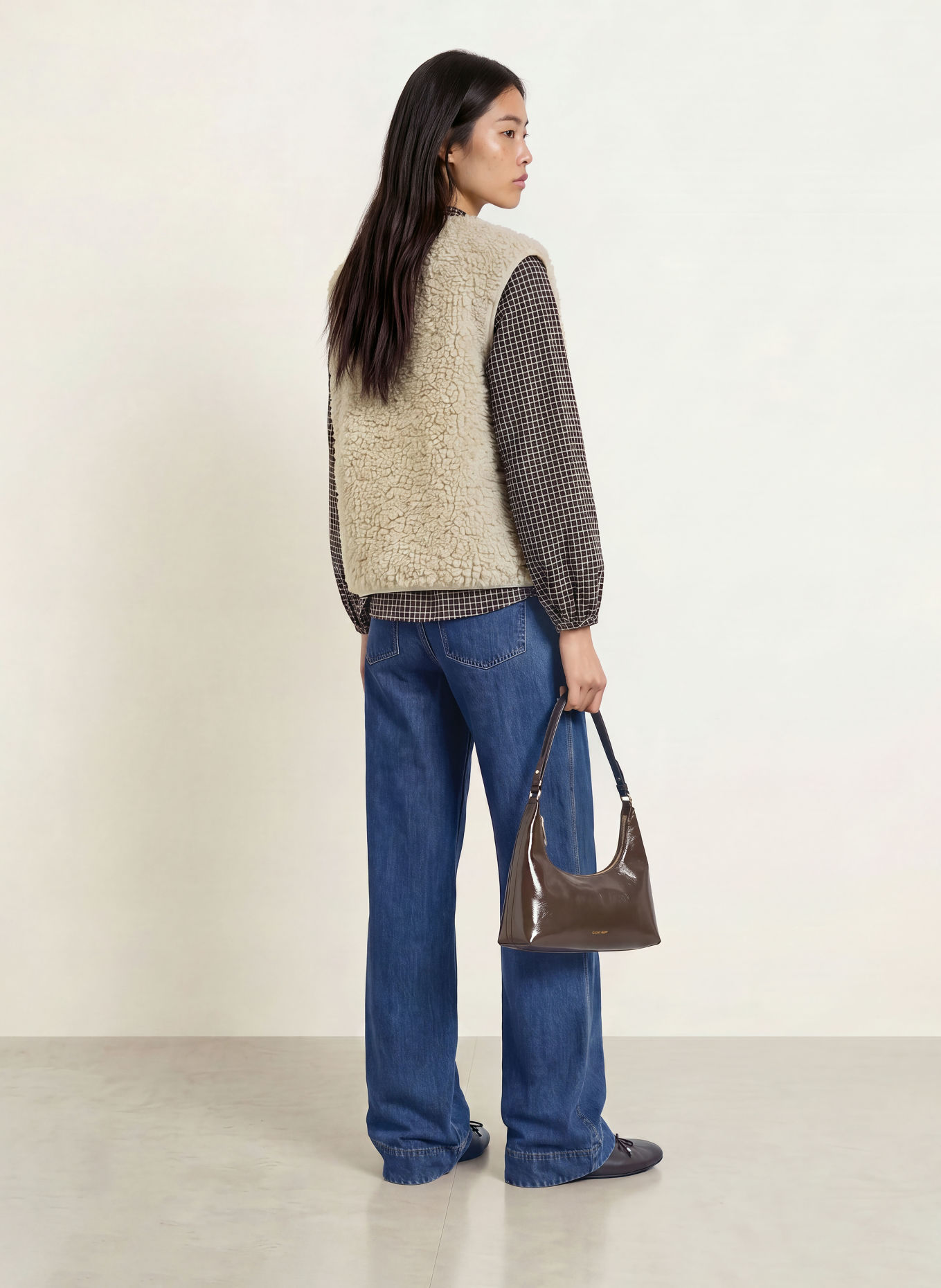 lollys laundry VADALL Teddy Fur Vest: CREAM
