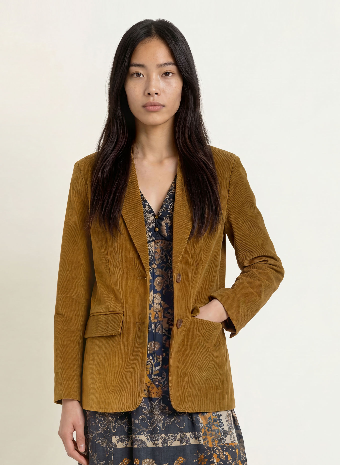 lollys laundry Corduroyblazer RYANLL: COGNAC