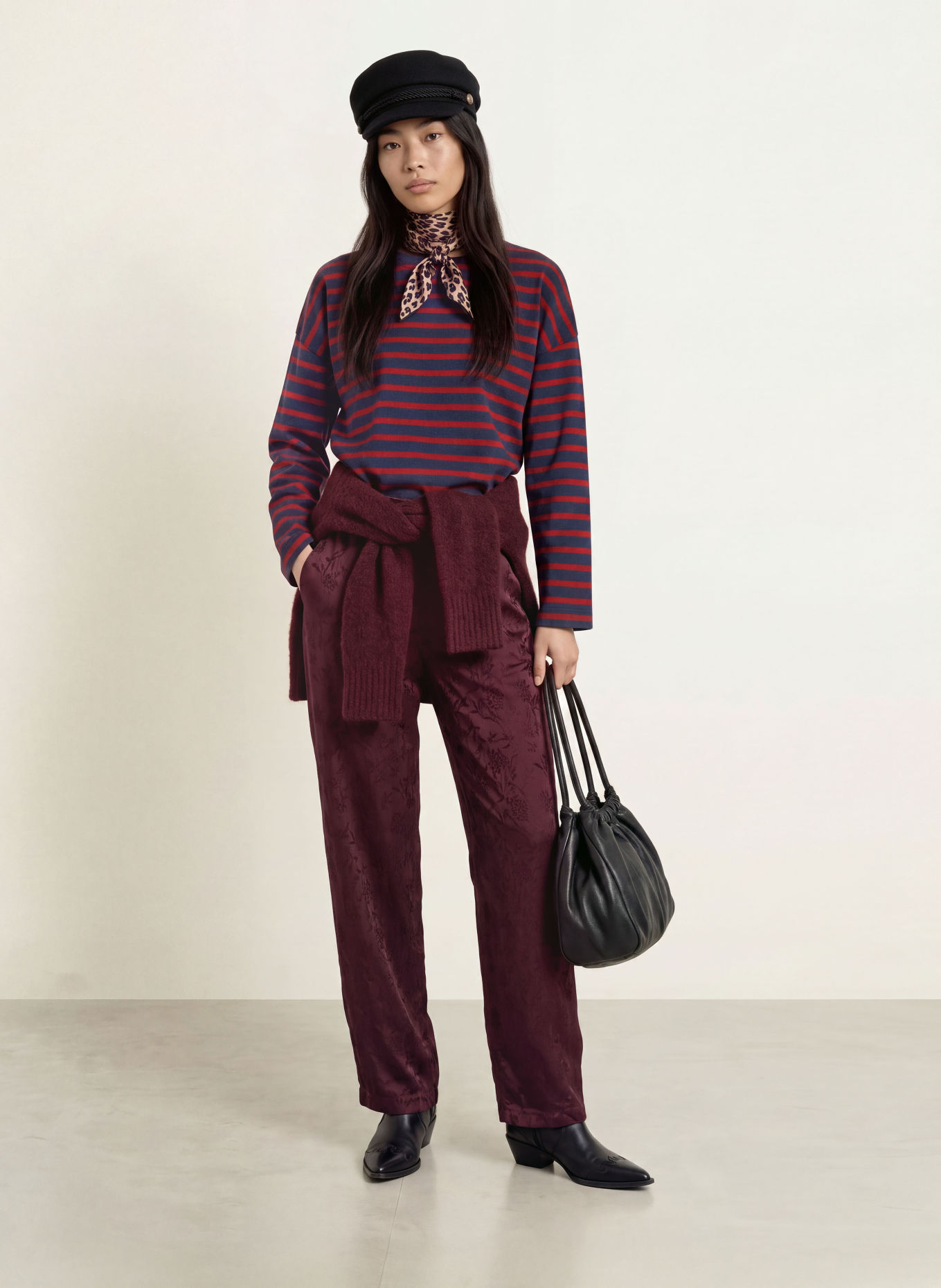 lollys laundry Longsleeve DEMILL: DUNKELROT / DUNKELBLAU