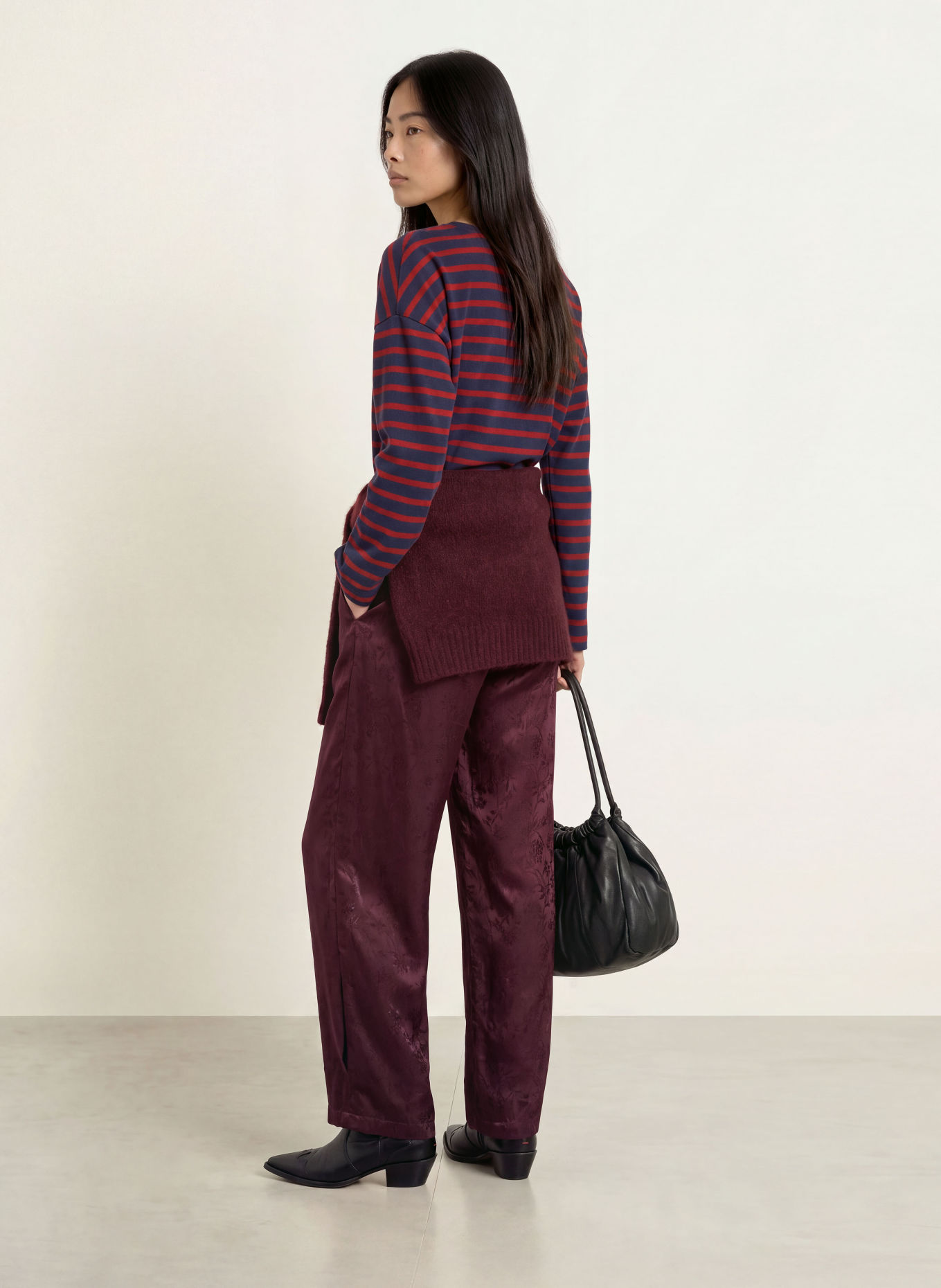 lollys laundry Longsleeve DEMILL: DUNKELROT / DUNKELBLAU