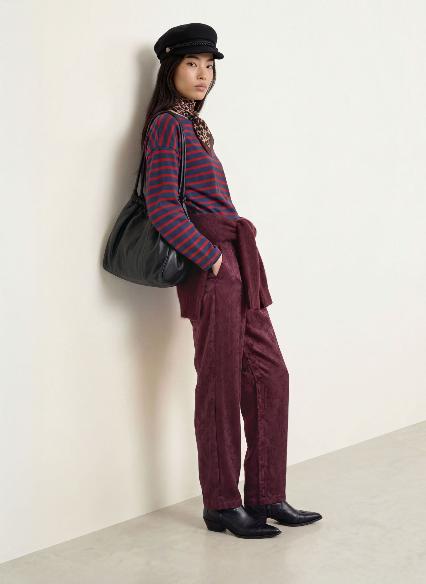 lollys laundry Longsleeve DEMILL: DUNKELROT / DUNKELBLAU