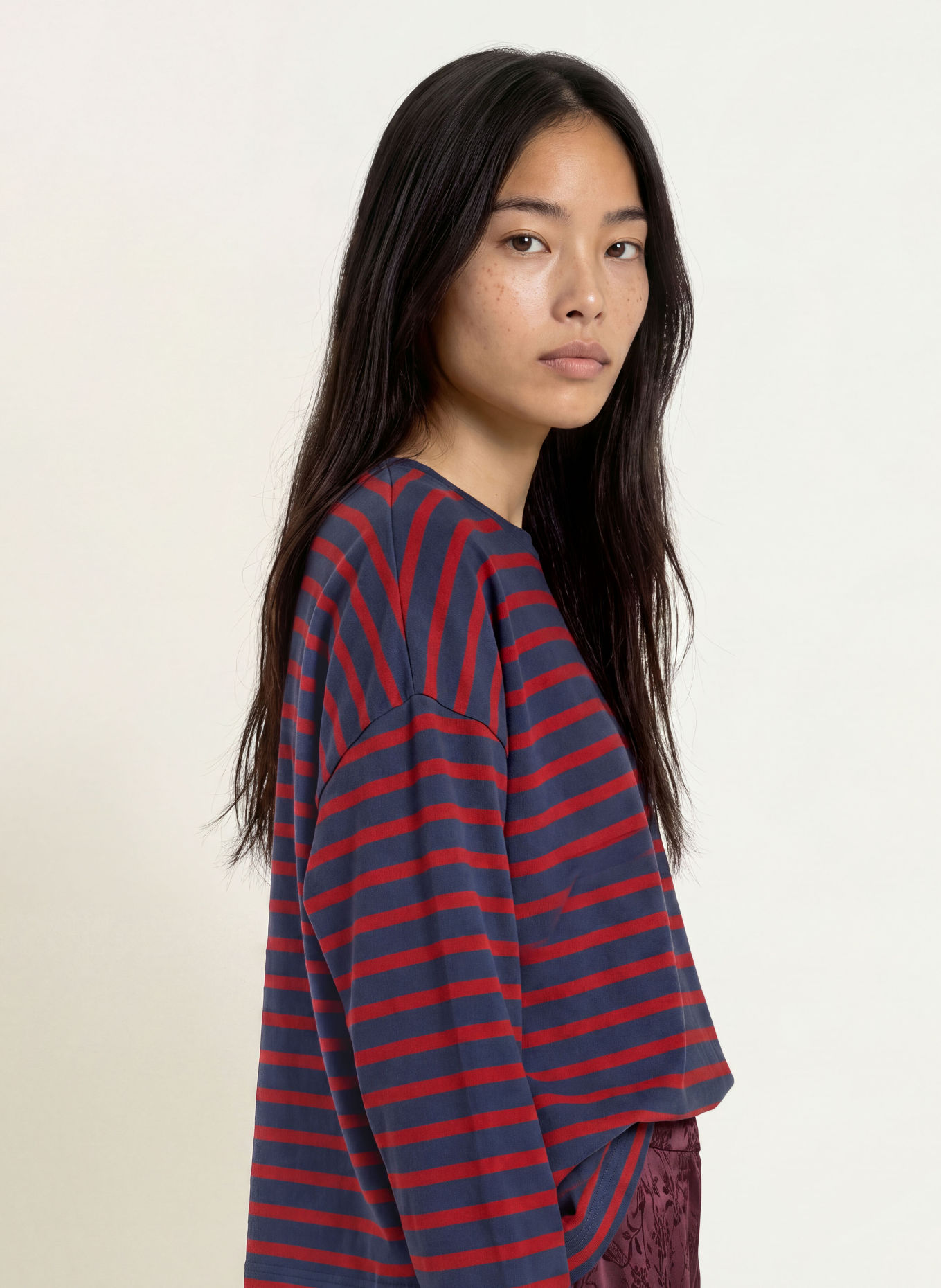 lollys laundry Longsleeve DEMILL: DUNKELROT / DUNKELBLAU