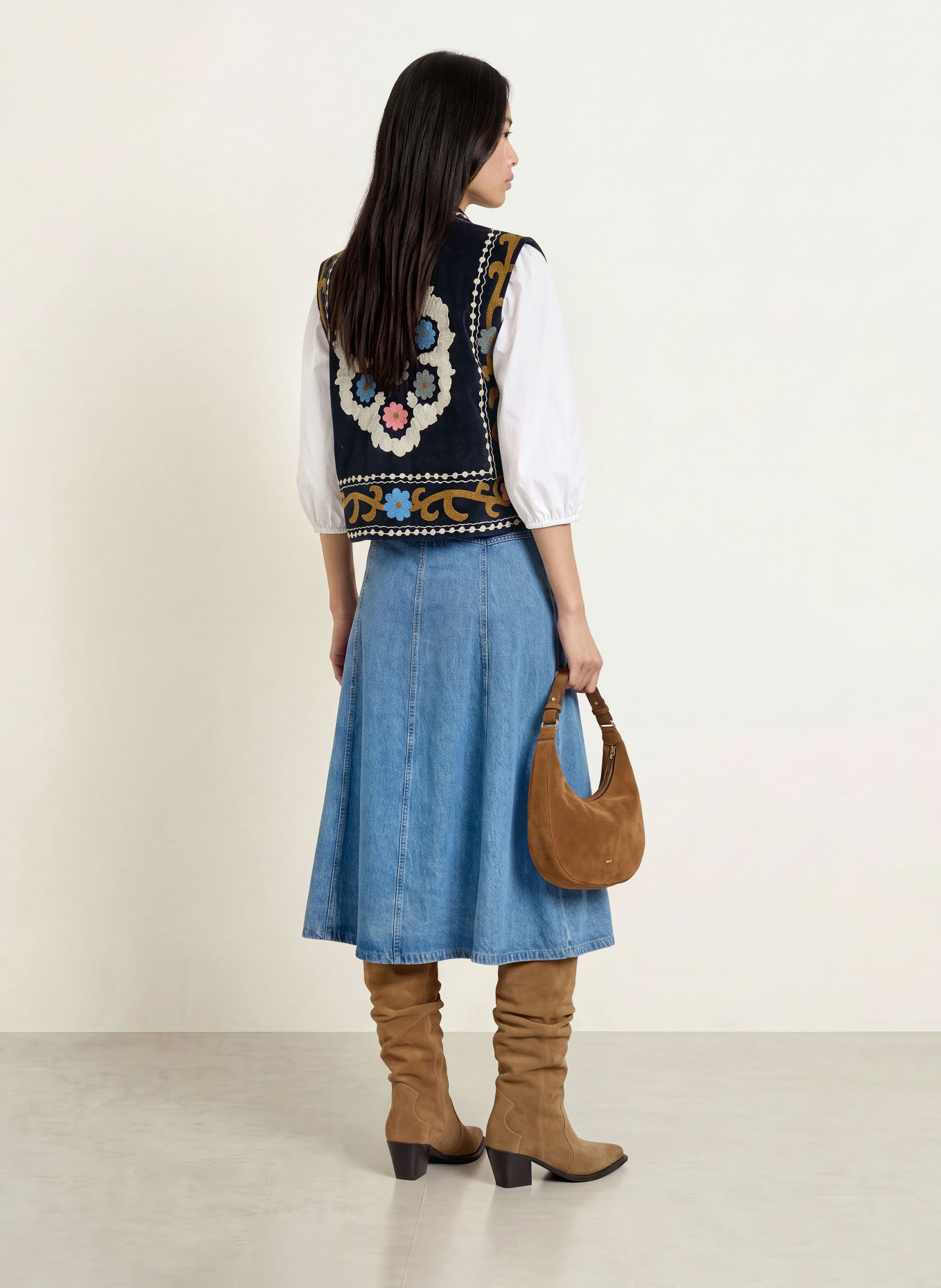 lollys laundry BINLL Vest: DARK BLUE / PINK / CREAM