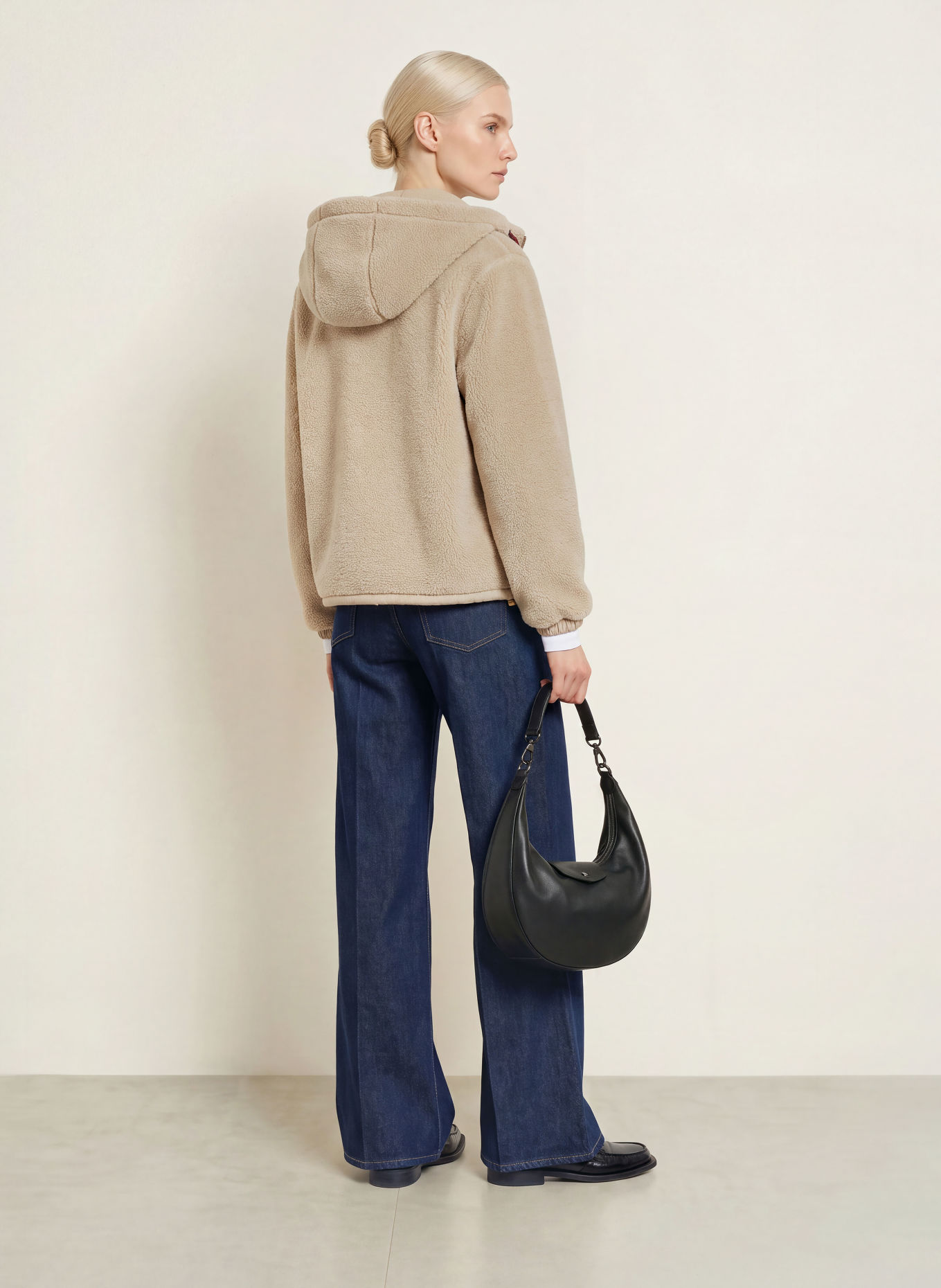 TOMMY HILFIGER Teddyfell-Jacke: BEIGE