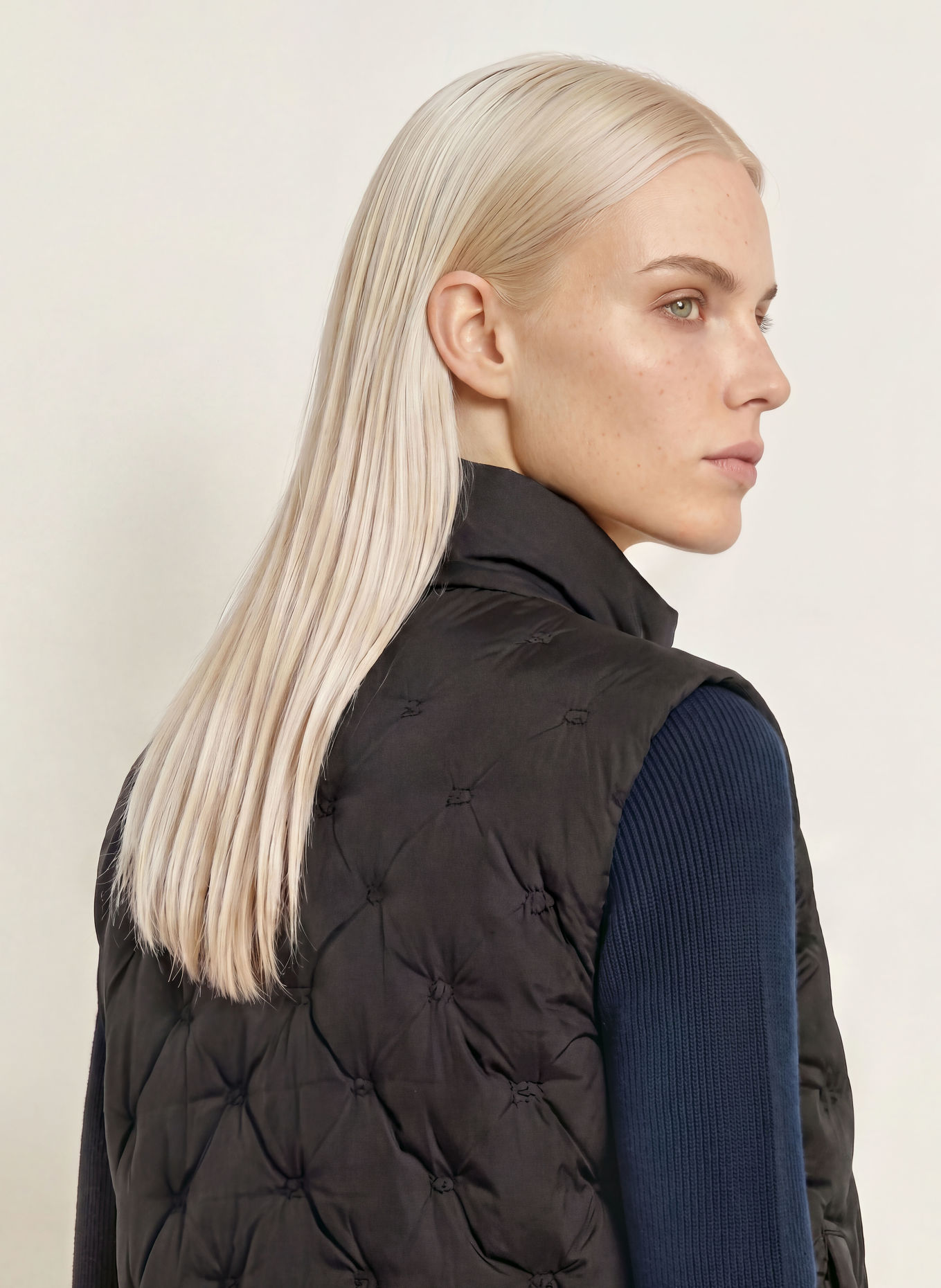 TOMMY HILFIGER Down vest: BLACK