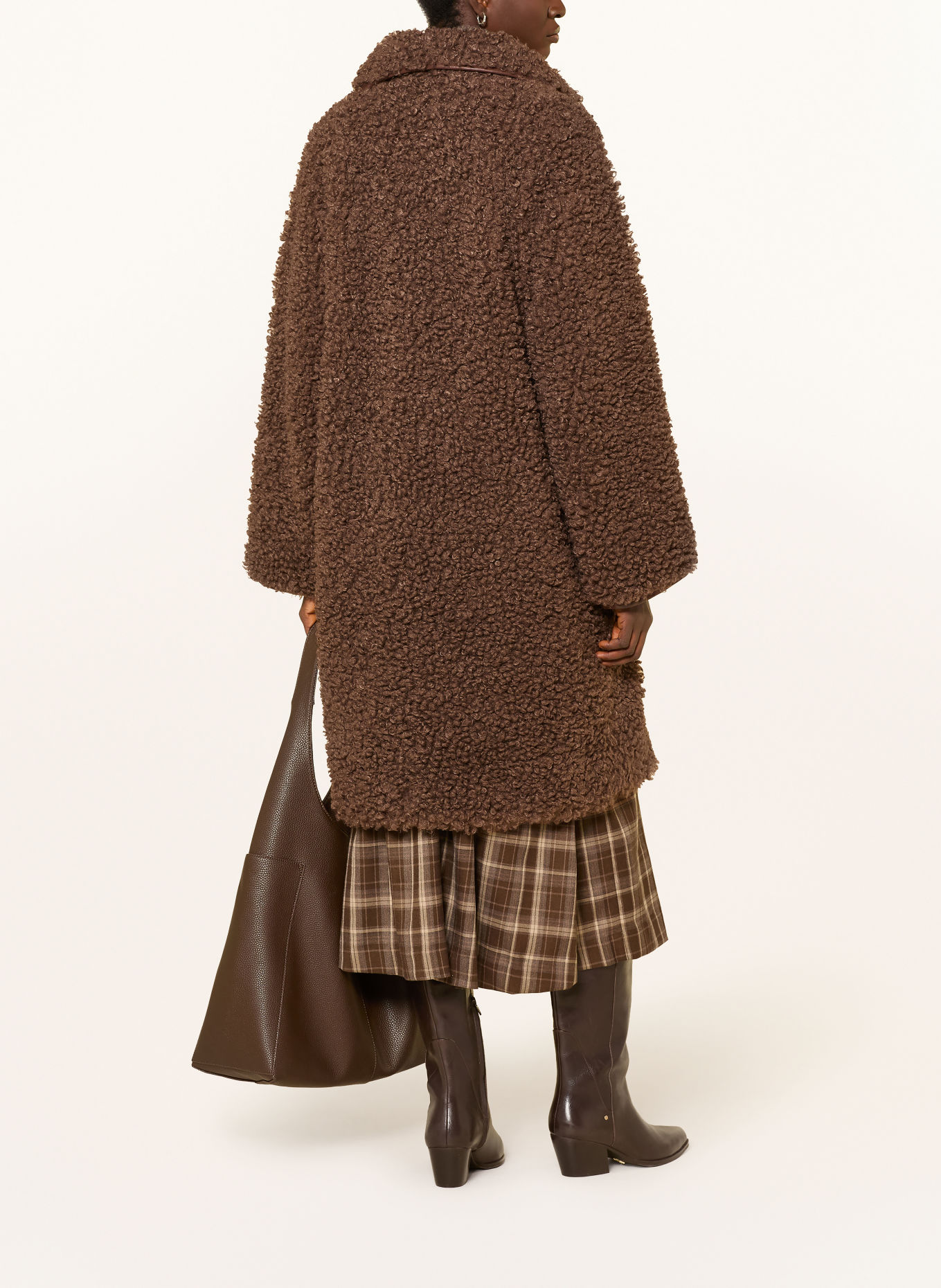 lollys laundry Teddy Fur Coat DOOLL: BROWN