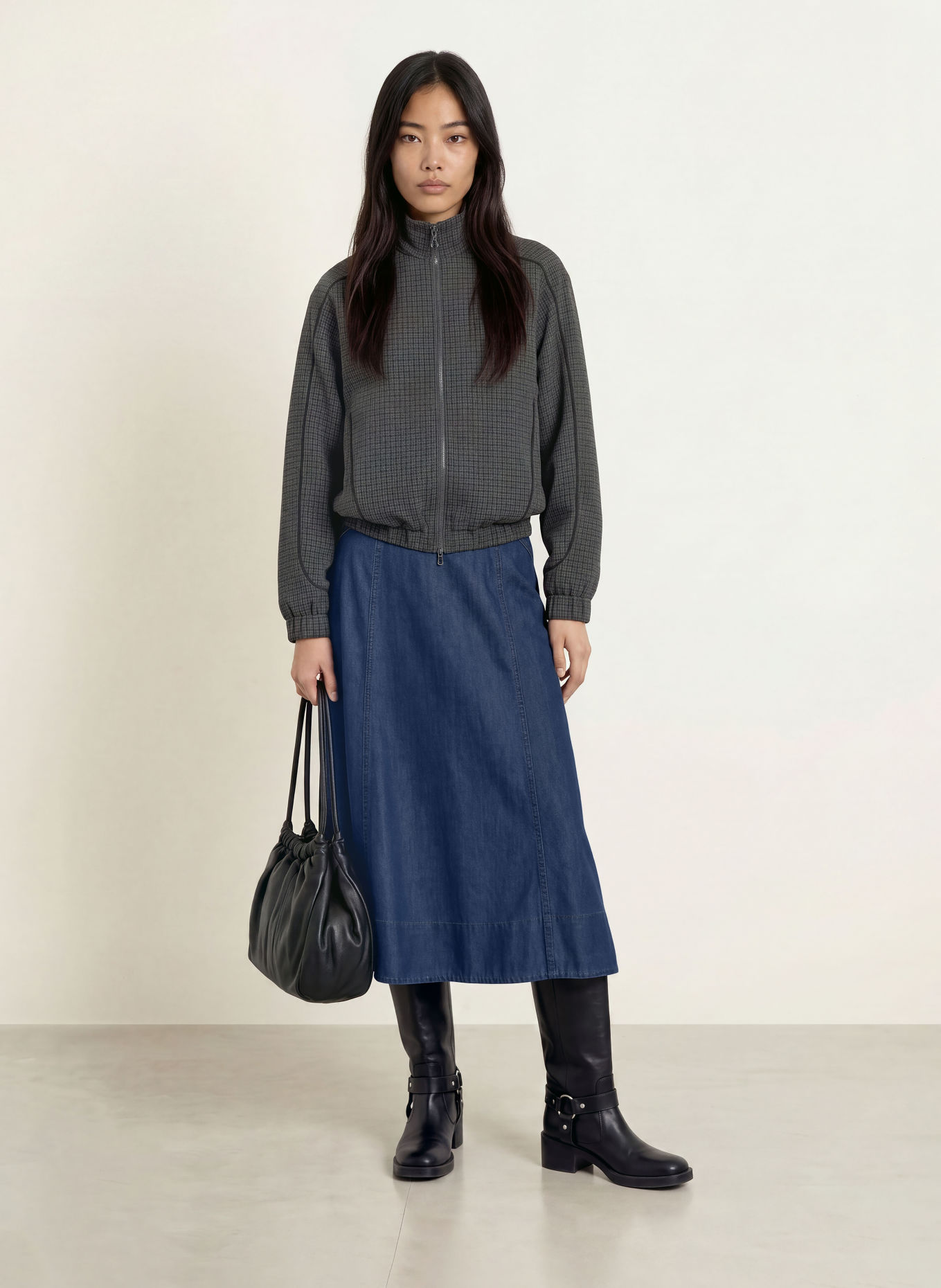 MOS MOSH MMAURORA Jeans Skirt: DARK BLUE