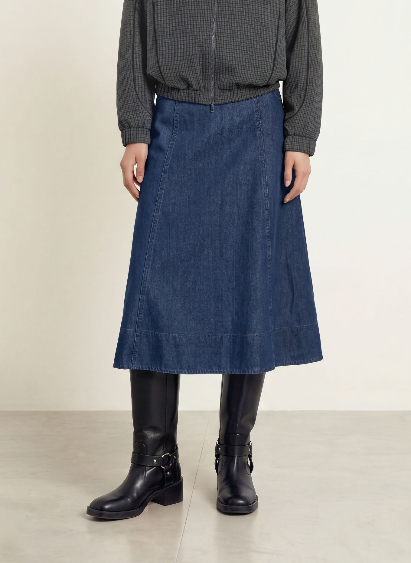 MOS MOSH MMAURORA Jeans Skirt: DARK BLUE