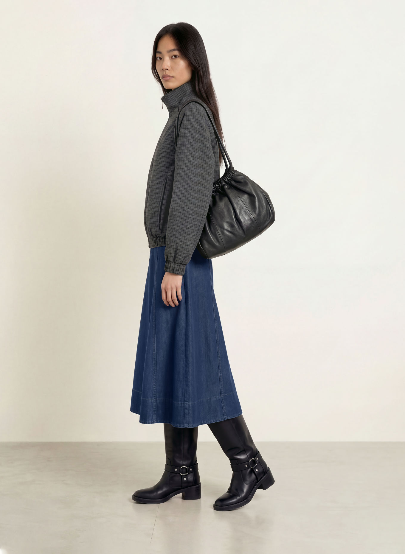 MOS MOSH MMAURORA Jeans Skirt: DARK BLUE