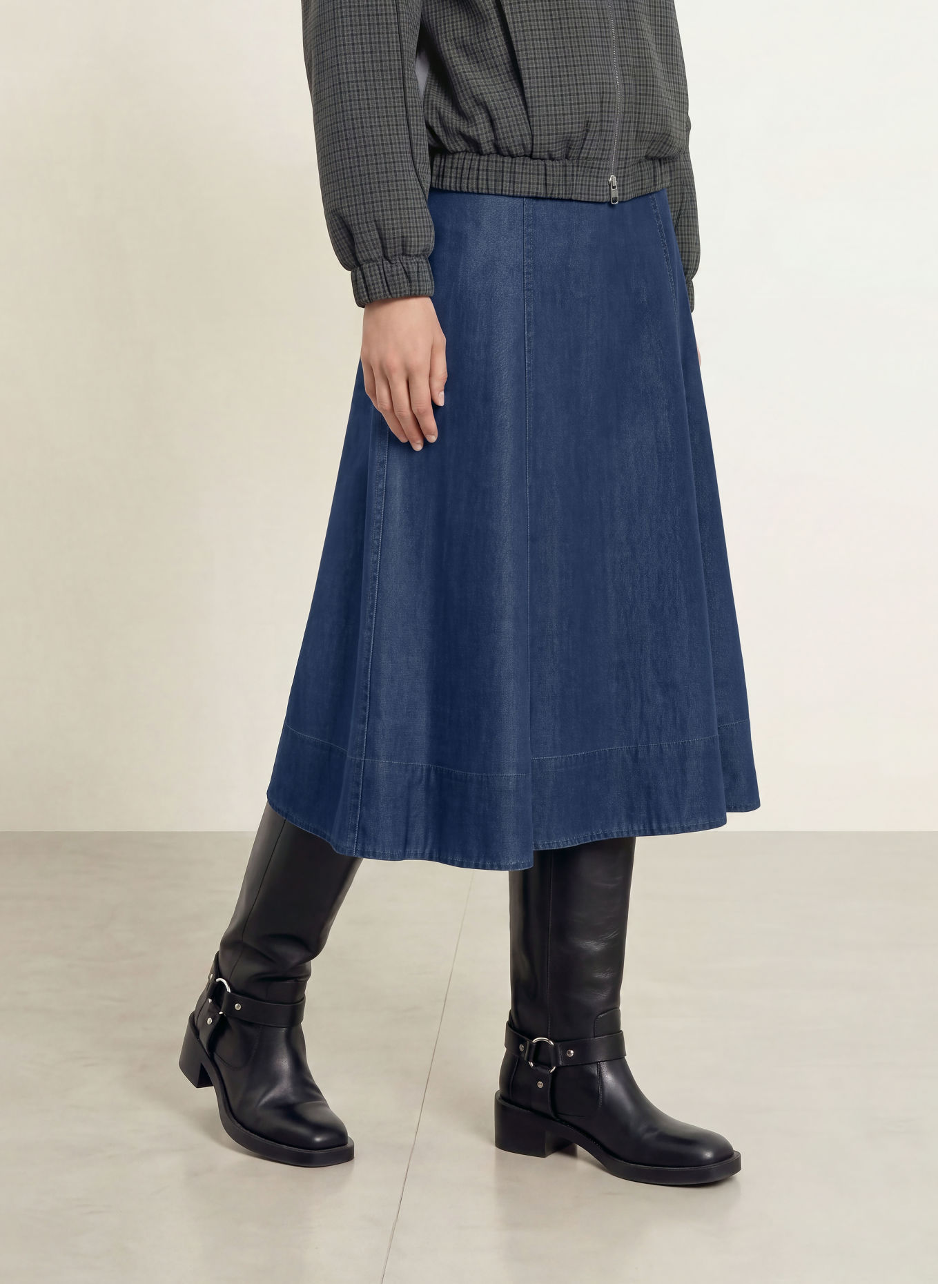MOS MOSH MMAURORA Jeans Skirt: DARK BLUE