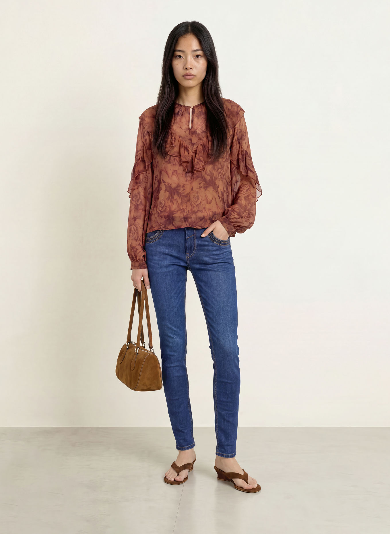 MOS MOSH Skinny jeans MMNAOMI met studs: 447 DARK BLUE