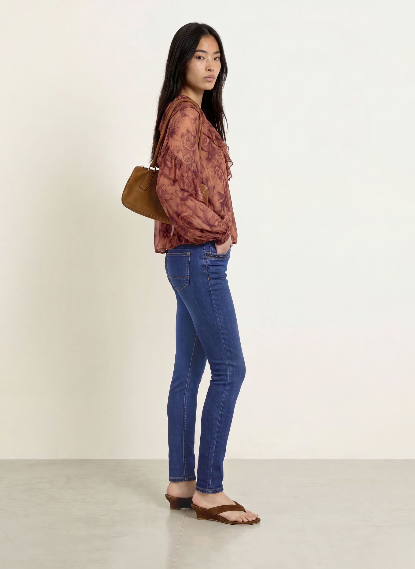MOS MOSH Skinny jeans MMNAOMI met studs: 447 DARK BLUE