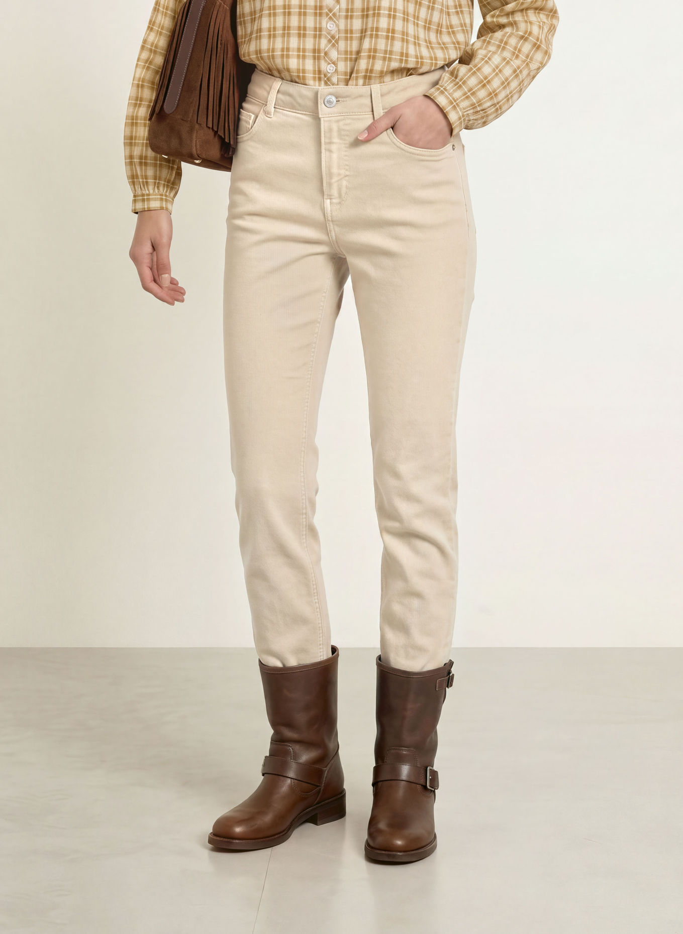 MOS MOSH Blugi drepți MMCOLORADO: 128 Oxford Tan