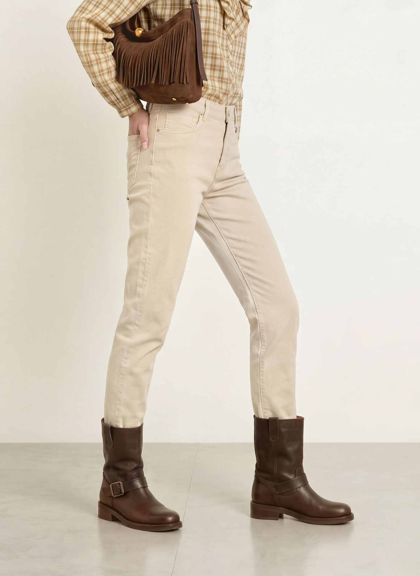 MOS MOSH Blugi drepți MMCOLORADO: 128 Oxford Tan