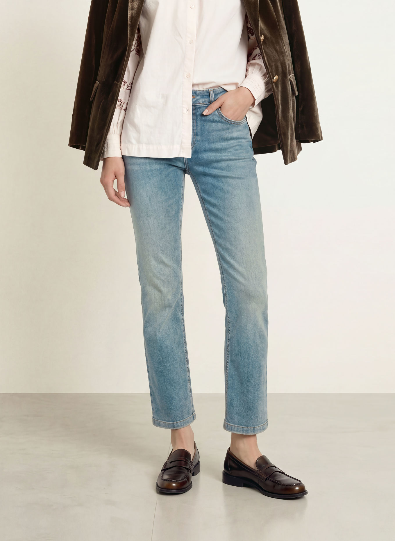 MOS MOSH Straight Jeans MMASHLEY: 403 VINTAGE BLUE
