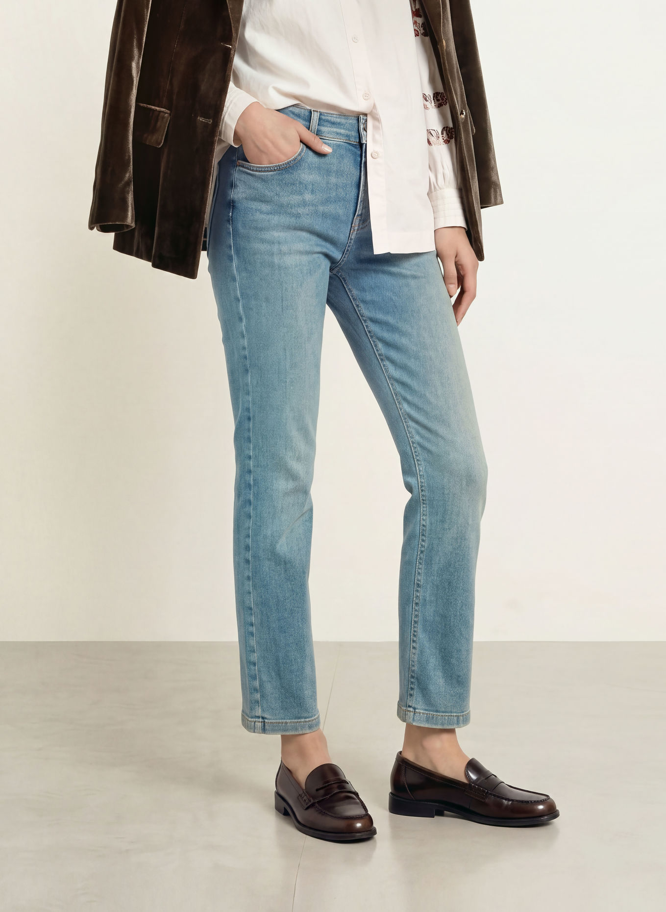 MOS MOSH Straight Jeans MMASHLEY: 403 VINTAGE BLUE