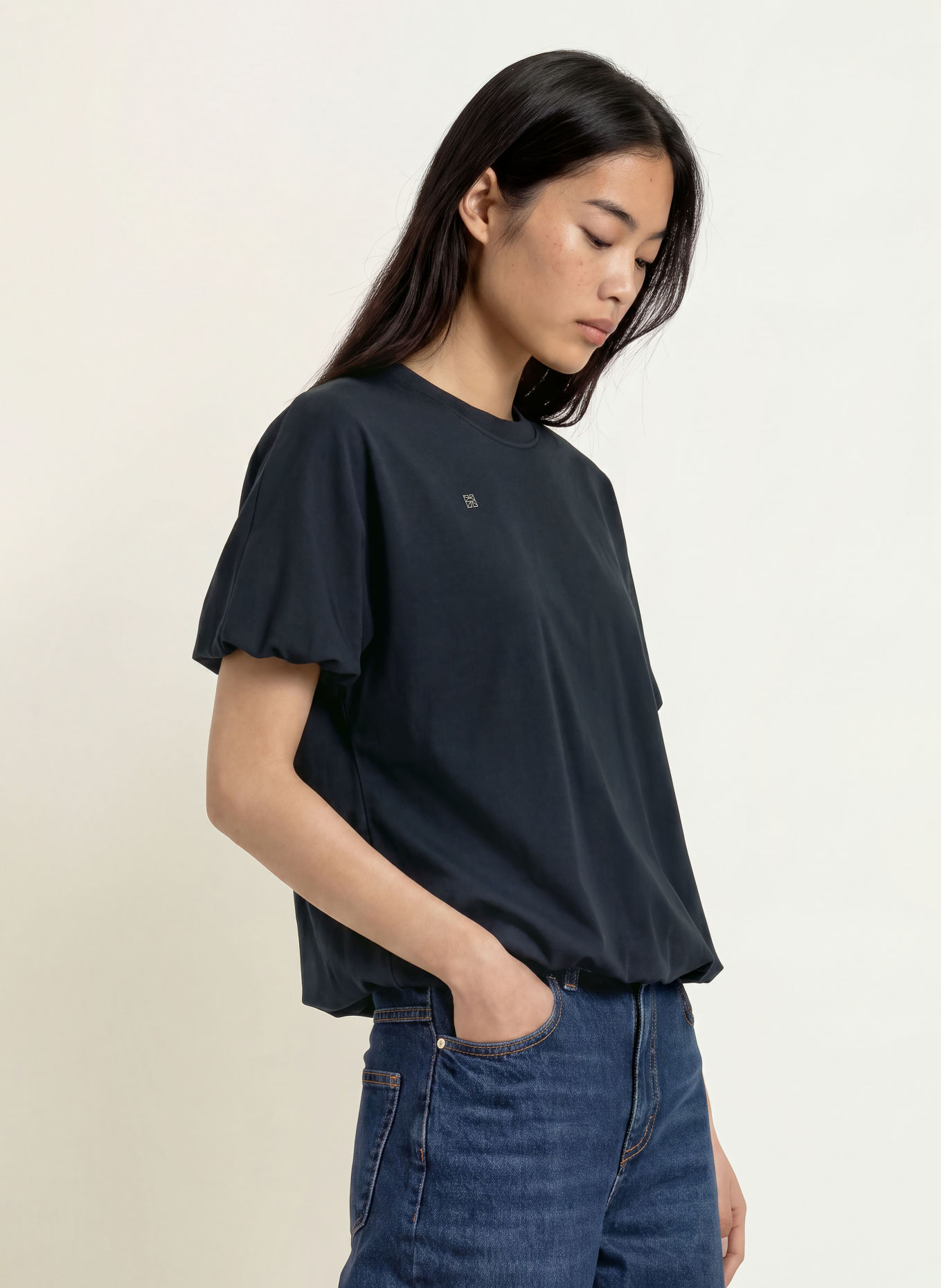 MOS MOSH T-shirt MMELLI: DONKERBLAUW