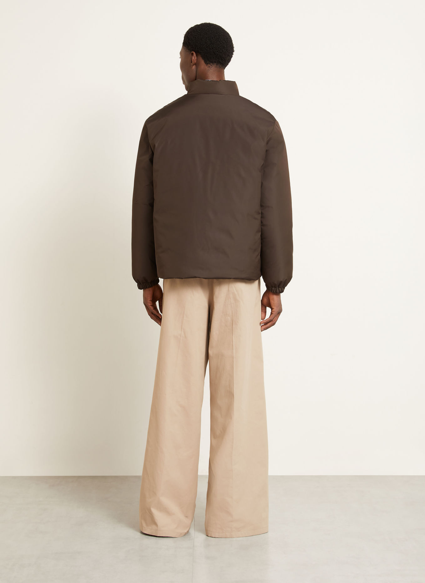 JIL SANDER Donsjas: MARRON FONCÉ