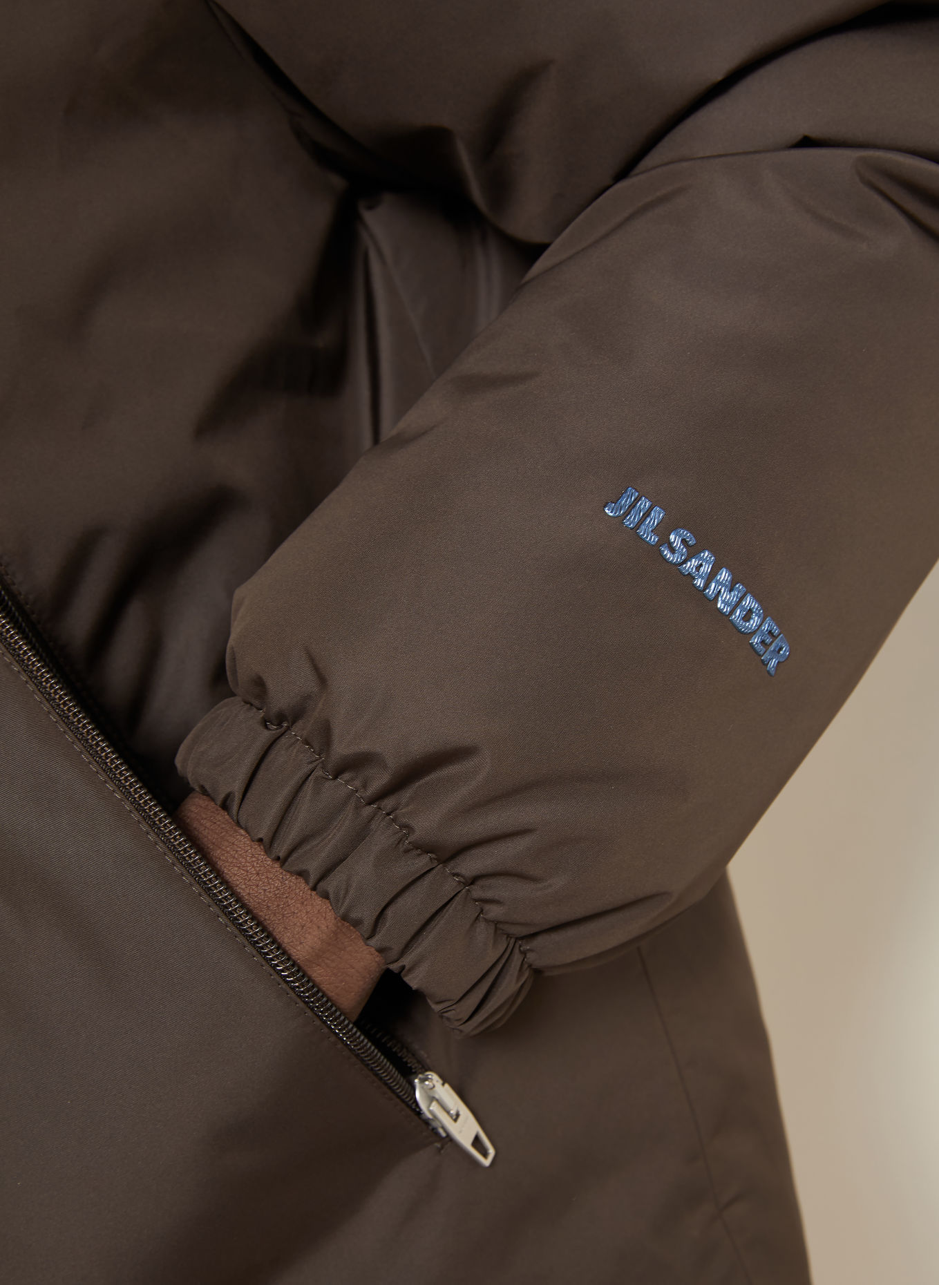 JIL SANDER Donsjas: MARRON FONCÉ