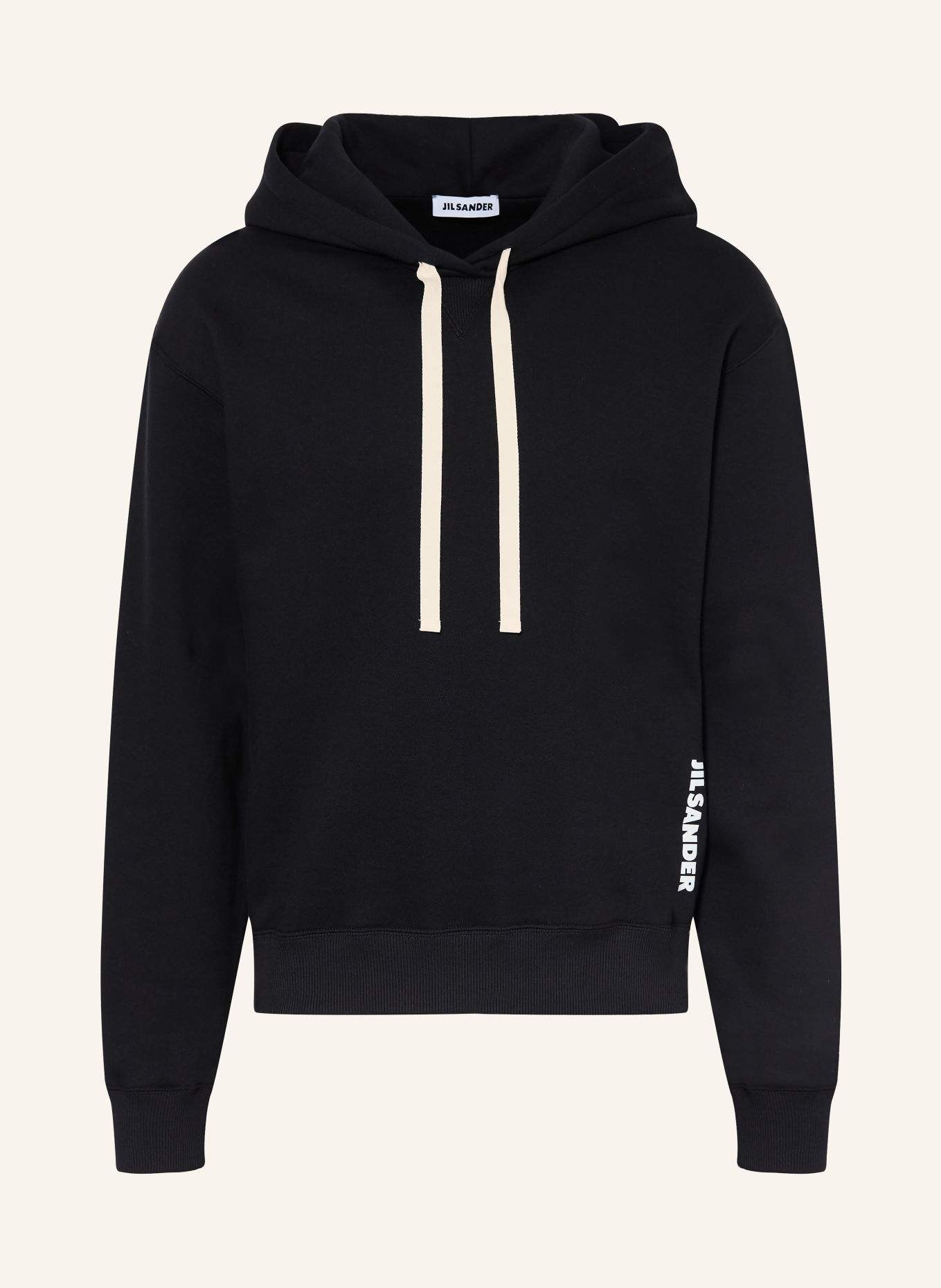 JIL SANDER Hoodie: ZWART