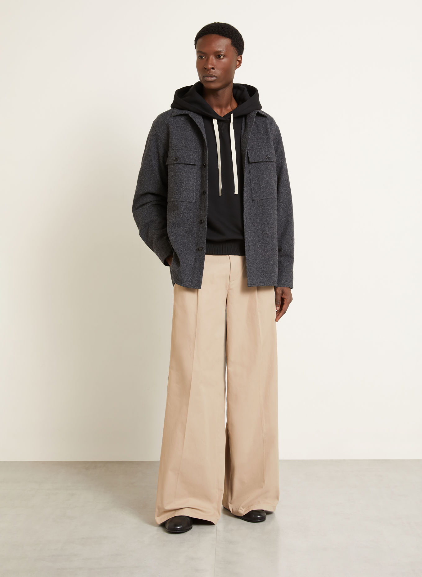 JIL SANDER Hoodie: ZWART