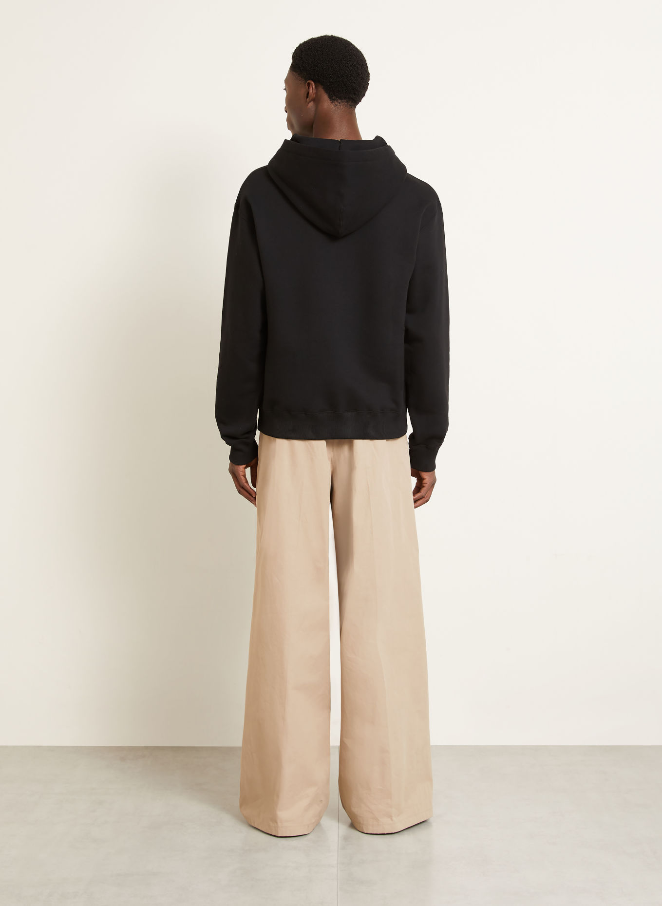 JIL SANDER Hoodie: ZWART