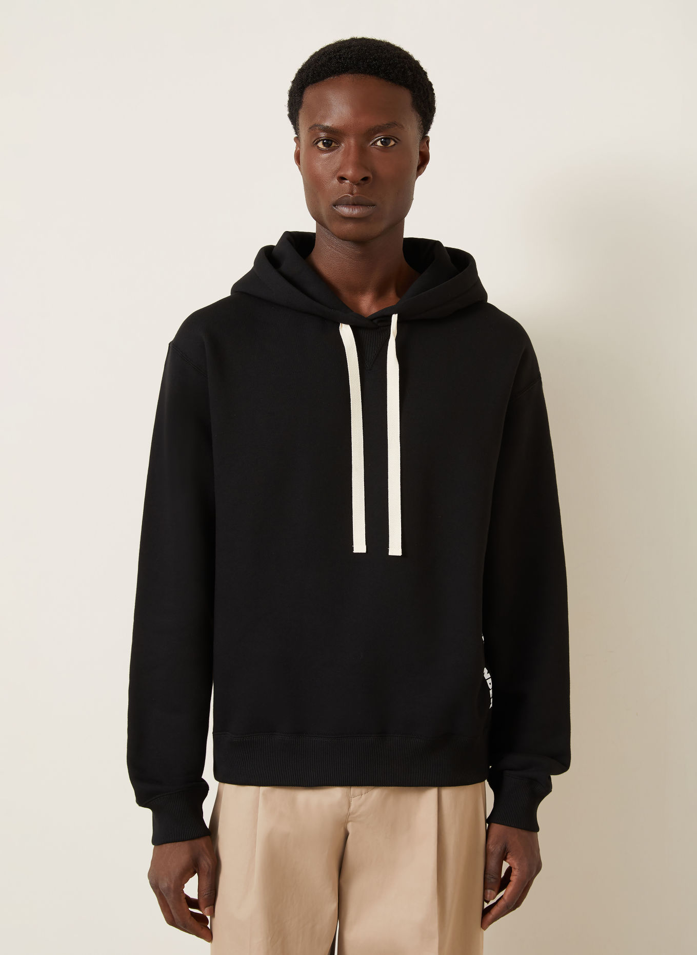 JIL SANDER Hoodie: ZWART