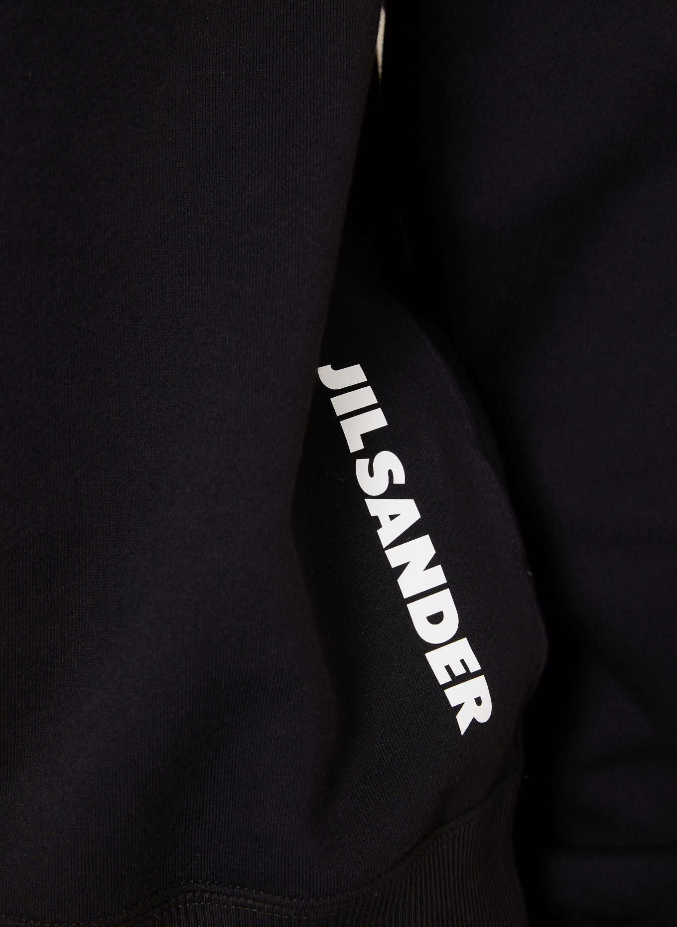 JIL SANDER Hoodie: ZWART
