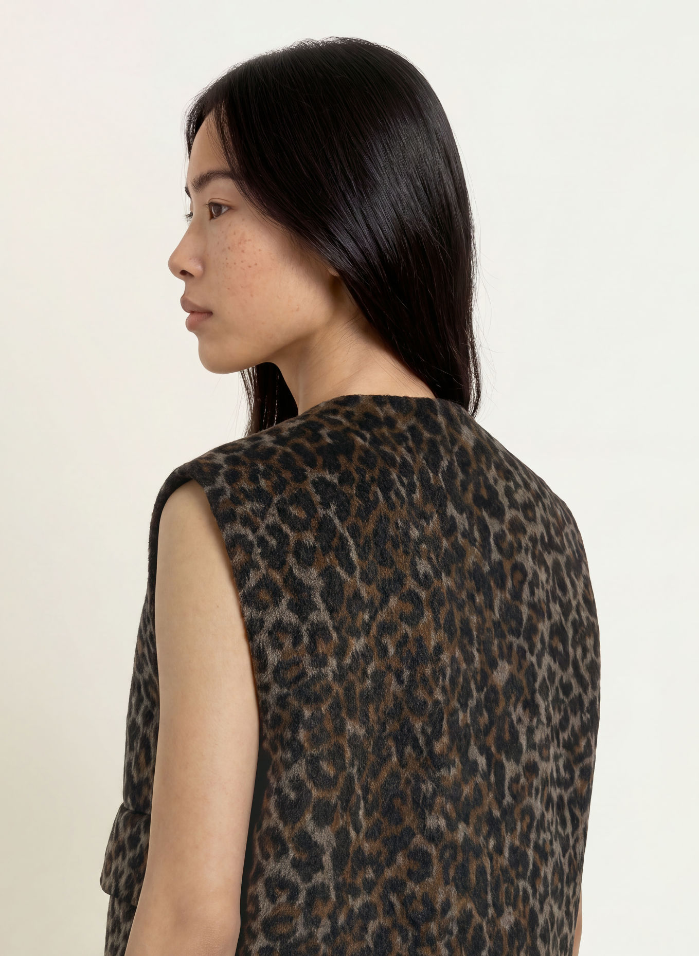MOS MOSH Weste MMELISE: BEIGE / SCHWARZ