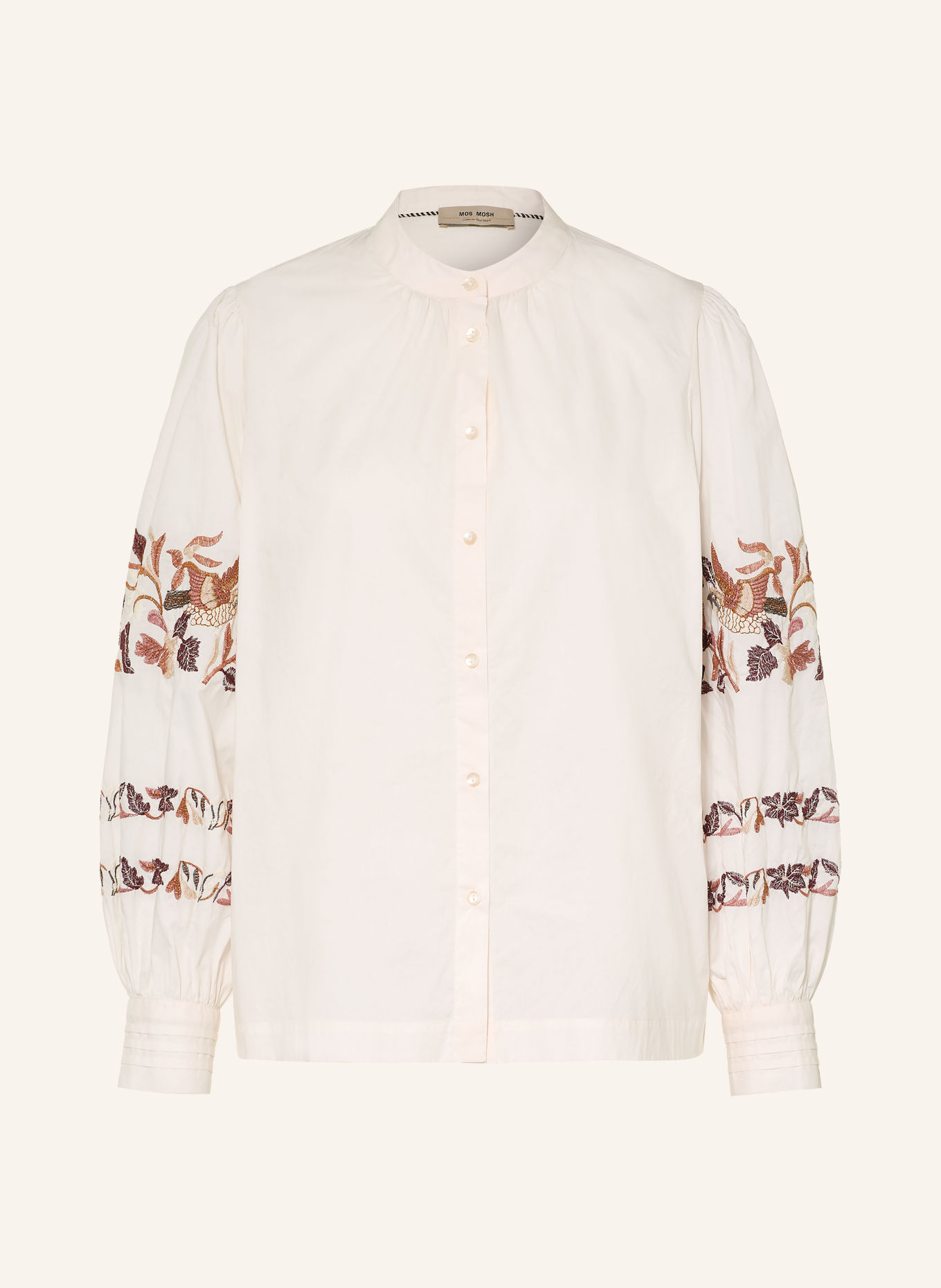 MOS MOSH Bluse MMNOTTO: WEISS / ALTROSA / DUNKELROT