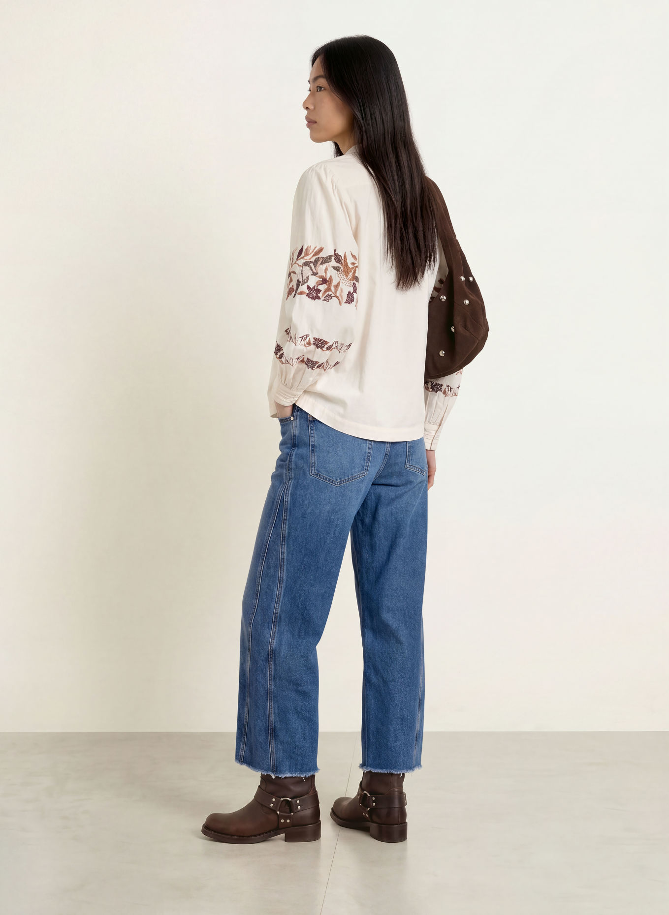 MOS MOSH Bluse MMNOTTO: WEISS / ALTROSA / DUNKELROT