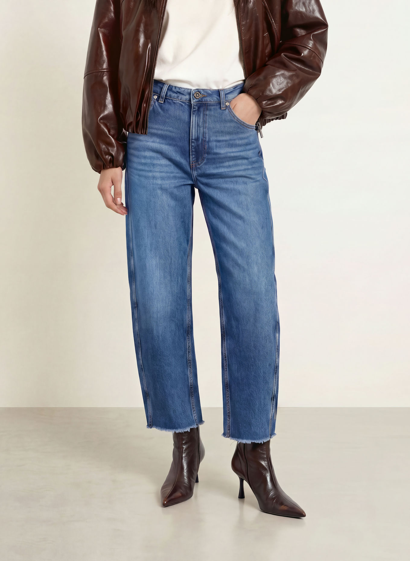 MOS MOSH Barrel-leg jeans MMELVA: 401 BLUE