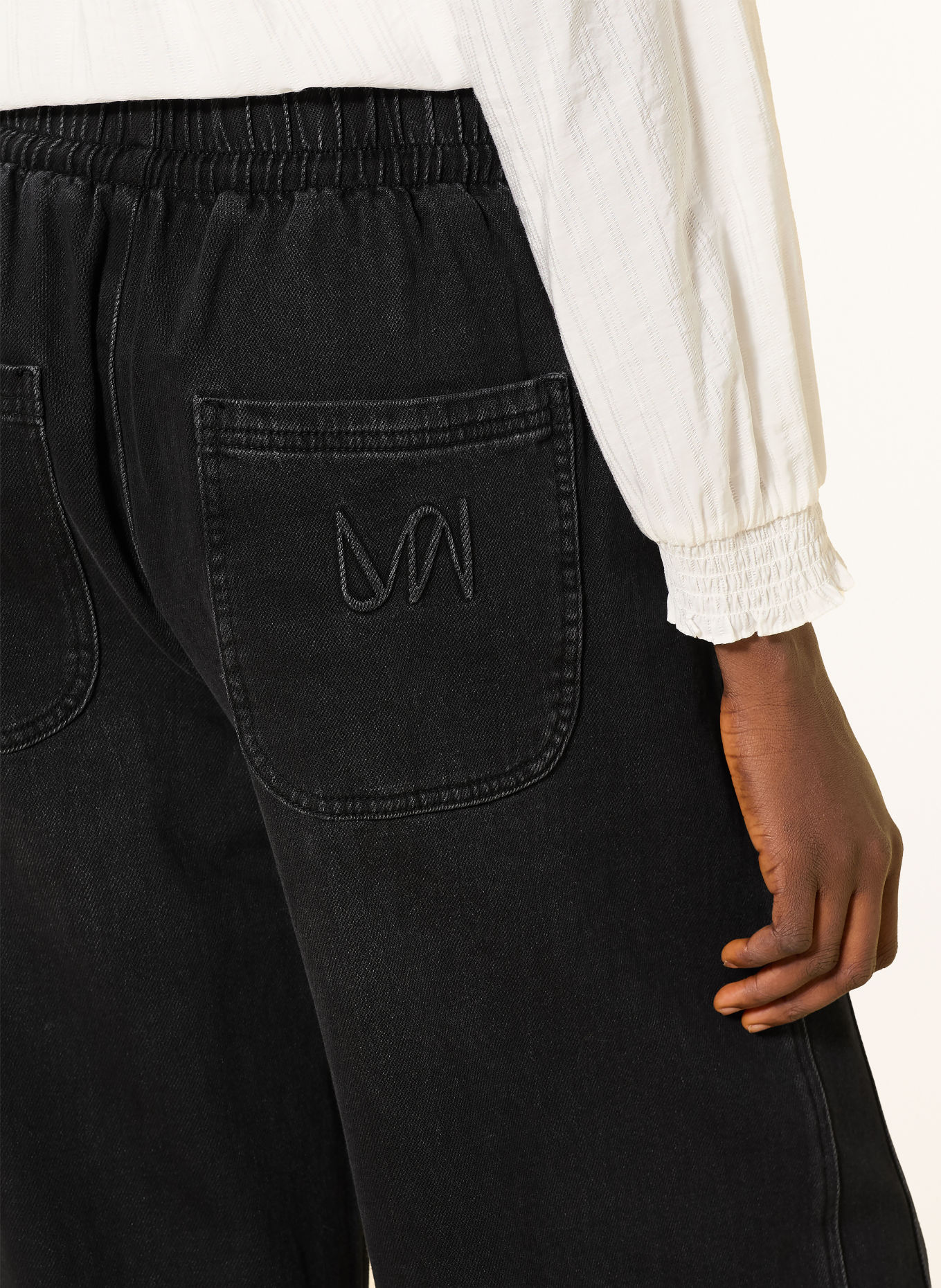 MOS MOSH Jean wide leg MMGIULIA: 801 BLACK