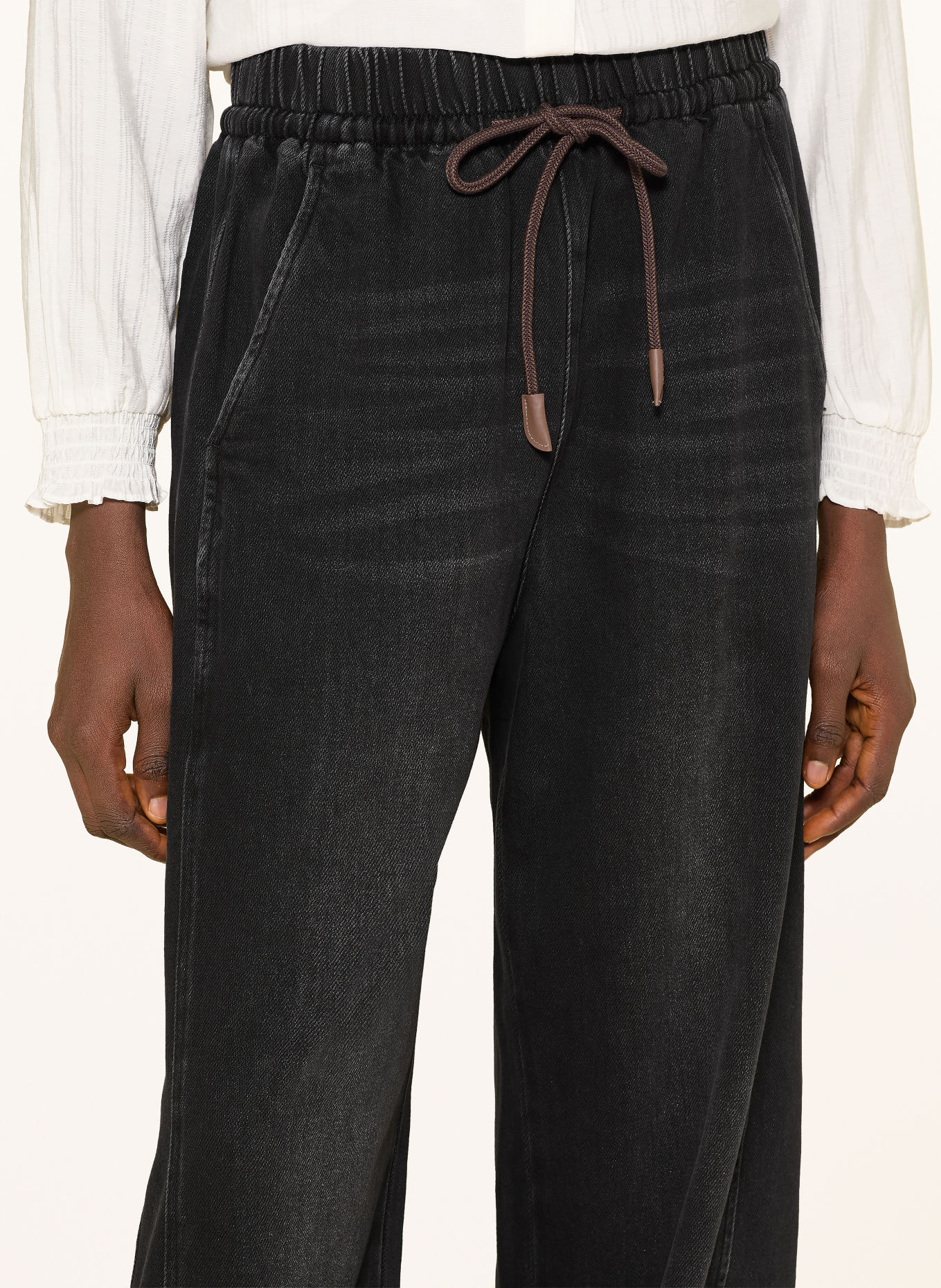MOS MOSH Jean wide leg MMGIULIA: 801 BLACK