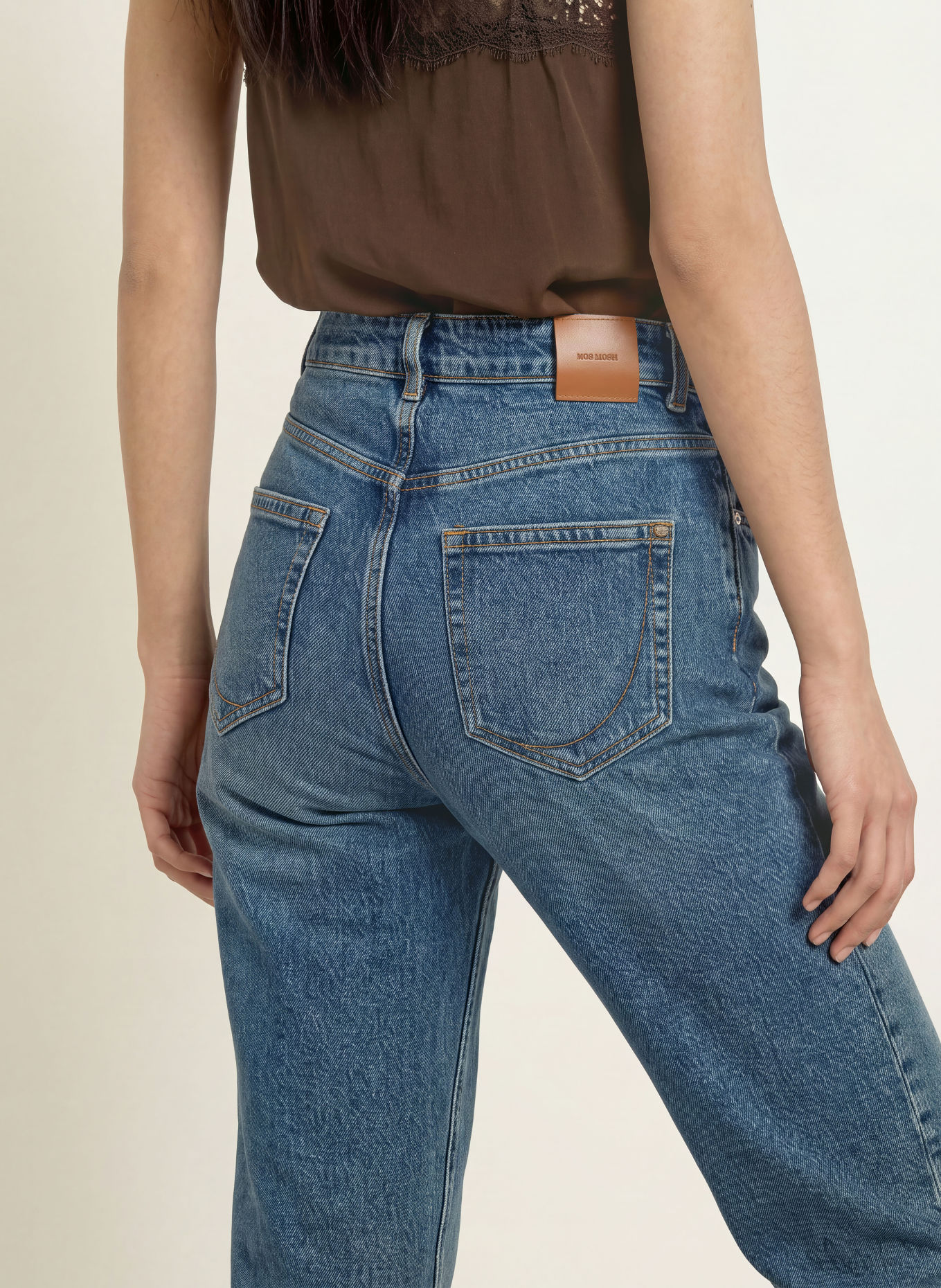 MOS MOSH Jeansy straight MMDIVONA: 403 VINTAGE BLUE