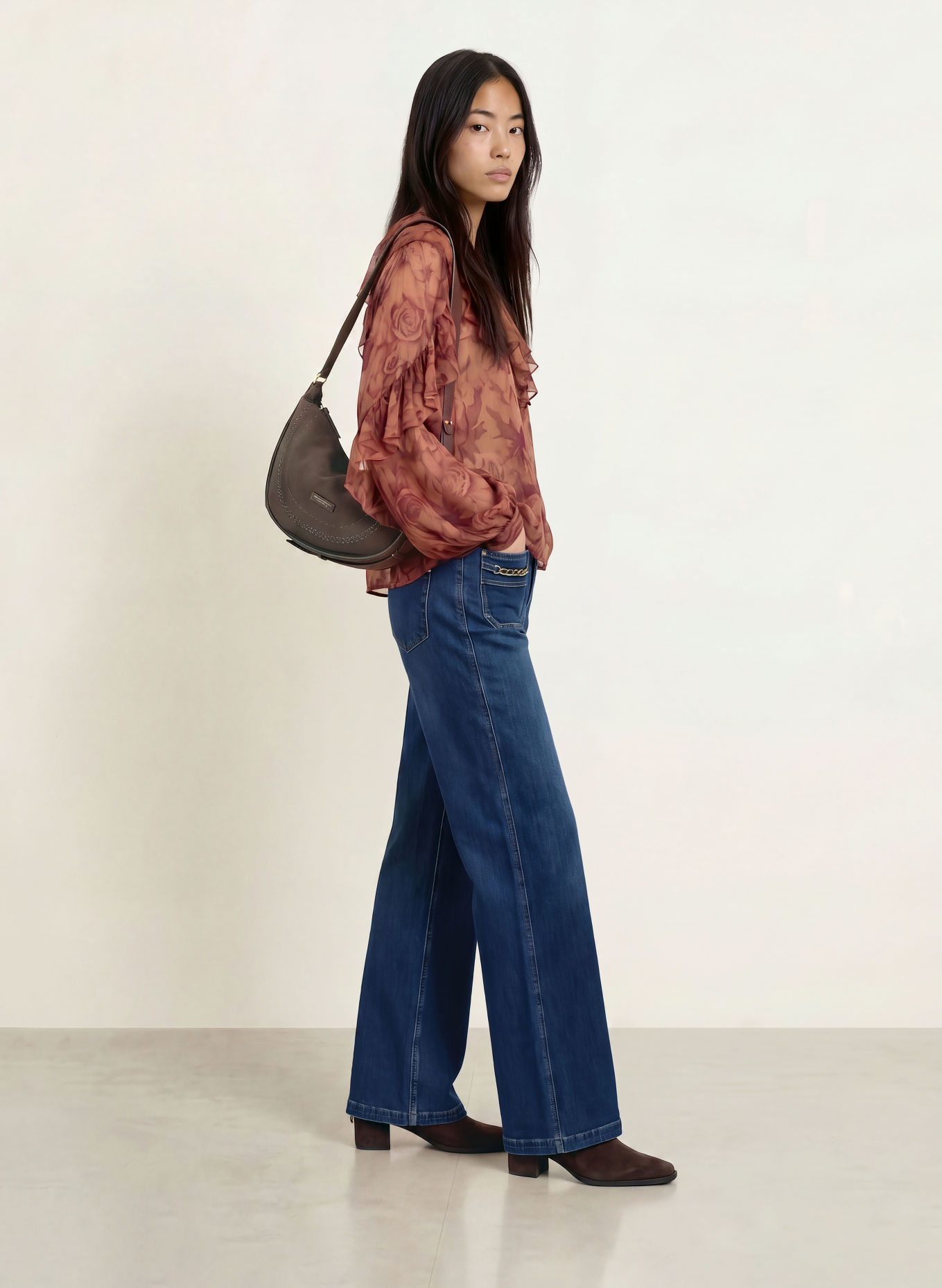 MOS MOSH Wide-Leg jeans MMCOLETTE: 447 DARK BLUE