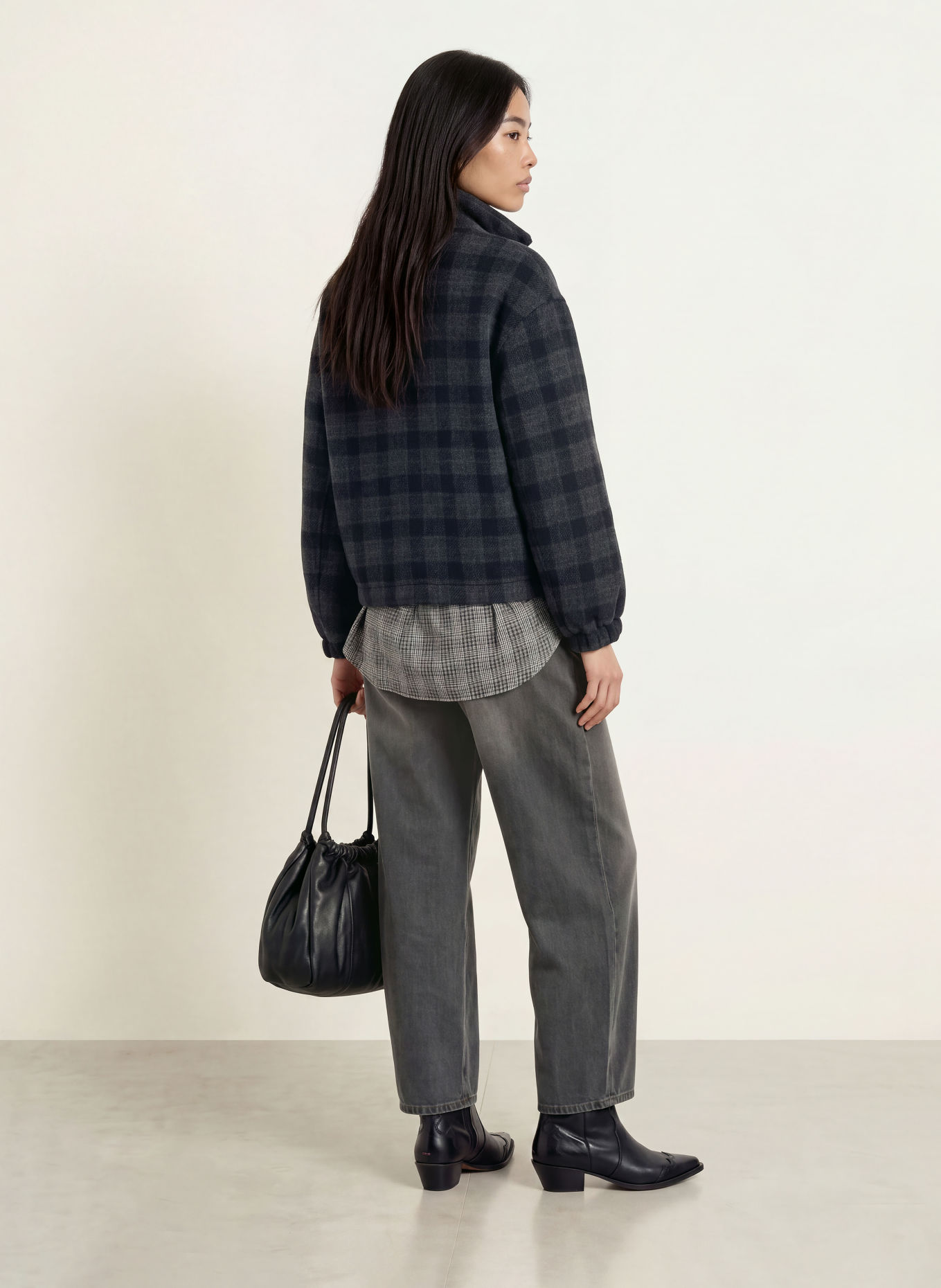 MOS MOSH Blouson MMCAMILLE: DUNKELBLAU / DUNKELGRAU / BLAU