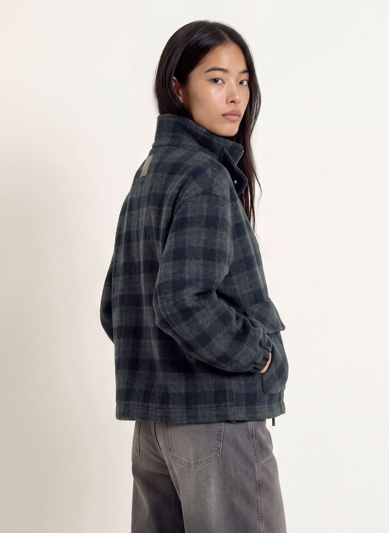 MOS MOSH Blouson MMCAMILLE: DUNKELBLAU / DUNKELGRAU / BLAU
