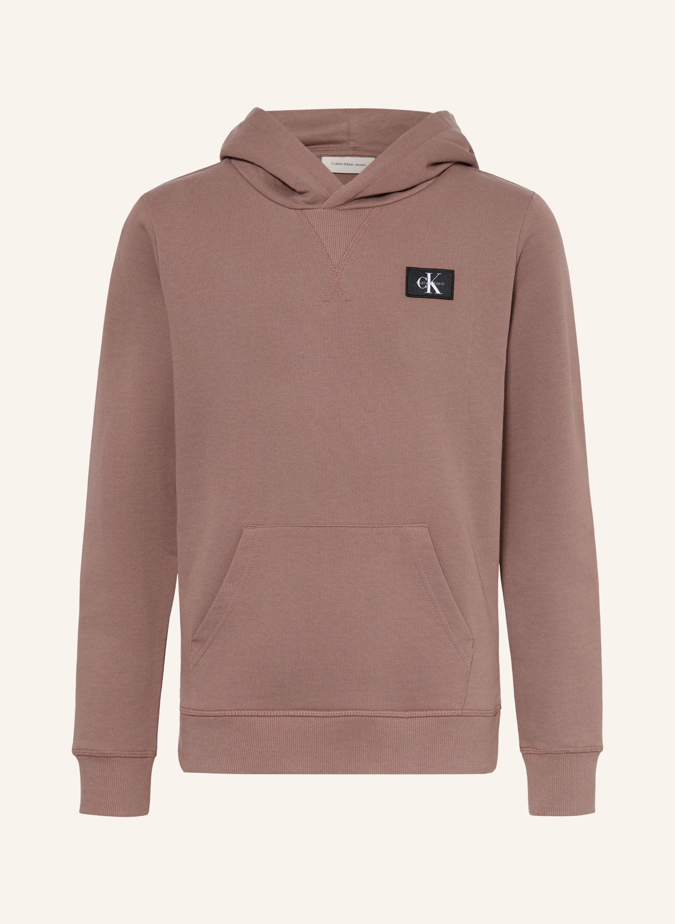 Calvin Klein Hoodie: TAUPE / WIT / ZWART